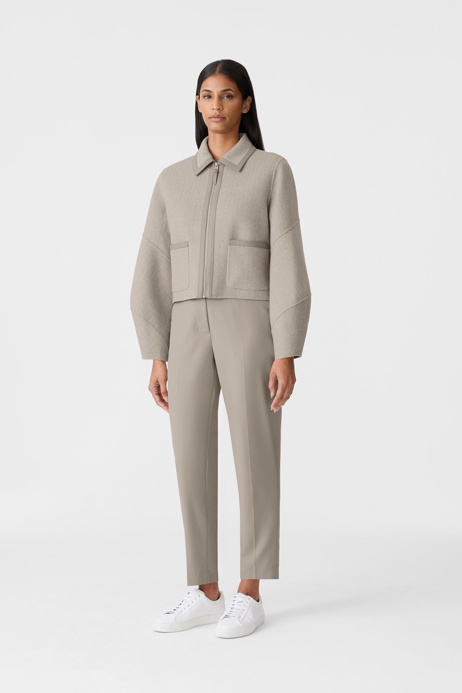 新品　BRIEFING SH MS WOOL BOA BLOUSON グレーM Arctic Marble Fox Coat Shawl Collar | SKANDINAVIK FUR