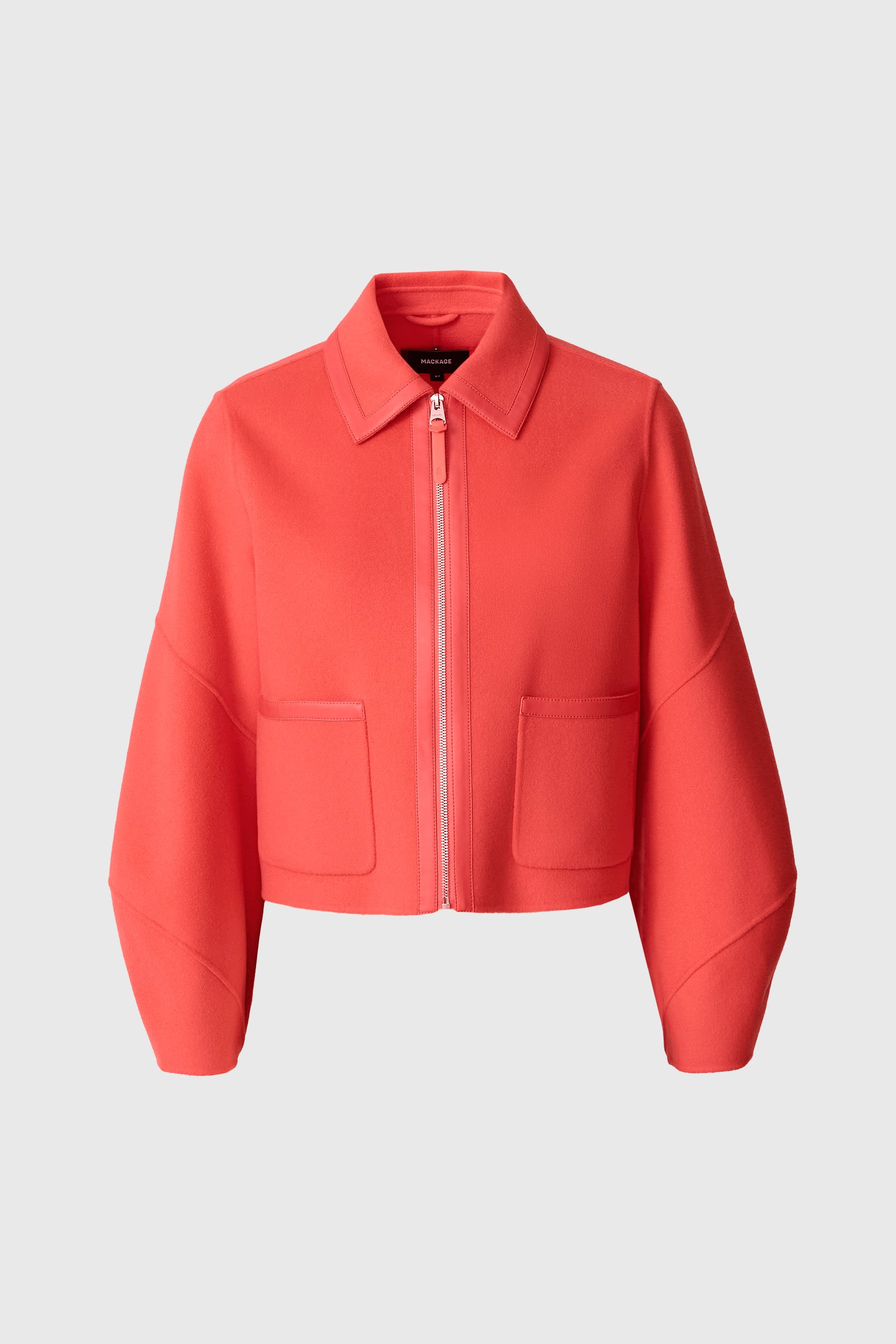 SOLANA-Z double-face wool balloon sleeved short jacket | Mackage® US