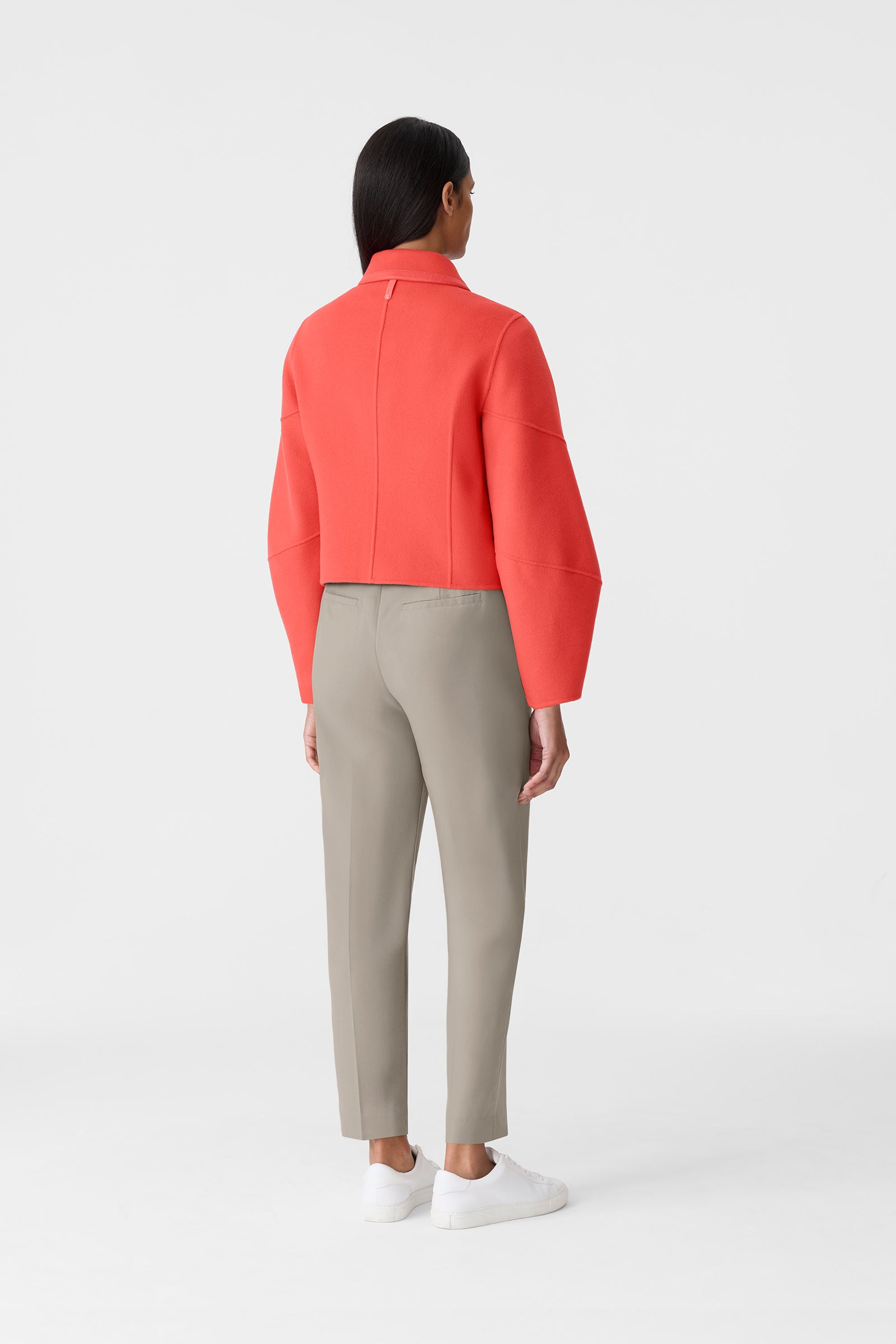 SOLANA-Z double-face wool balloon sleeved short jacket | Mackage® US