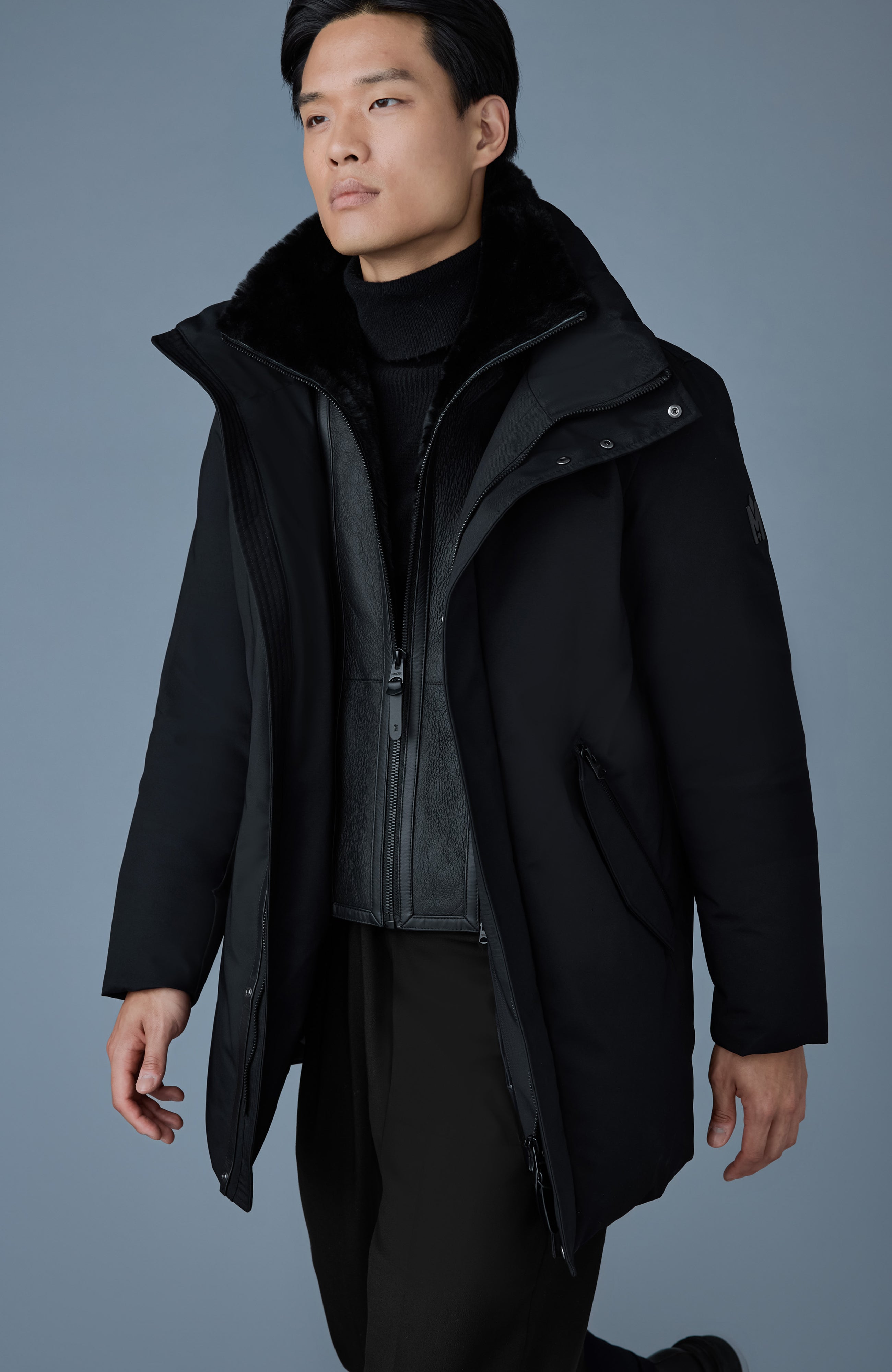 SULLIVAN-Z 2-in-1 Down Coat with Removable Bib for Men | Mackage US