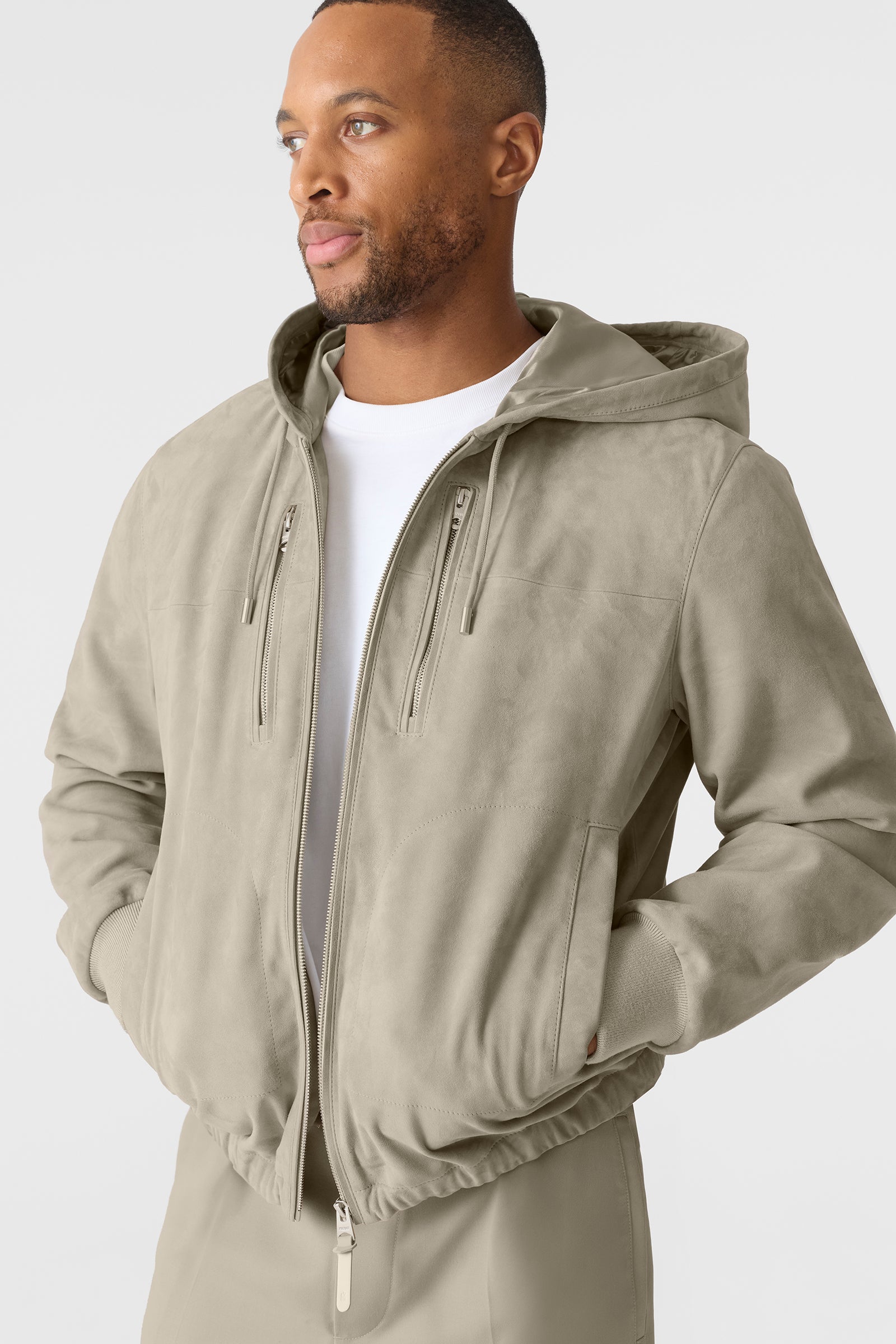 SYLAS-SU Suede Hooded Jacket for Men | Mackage® US