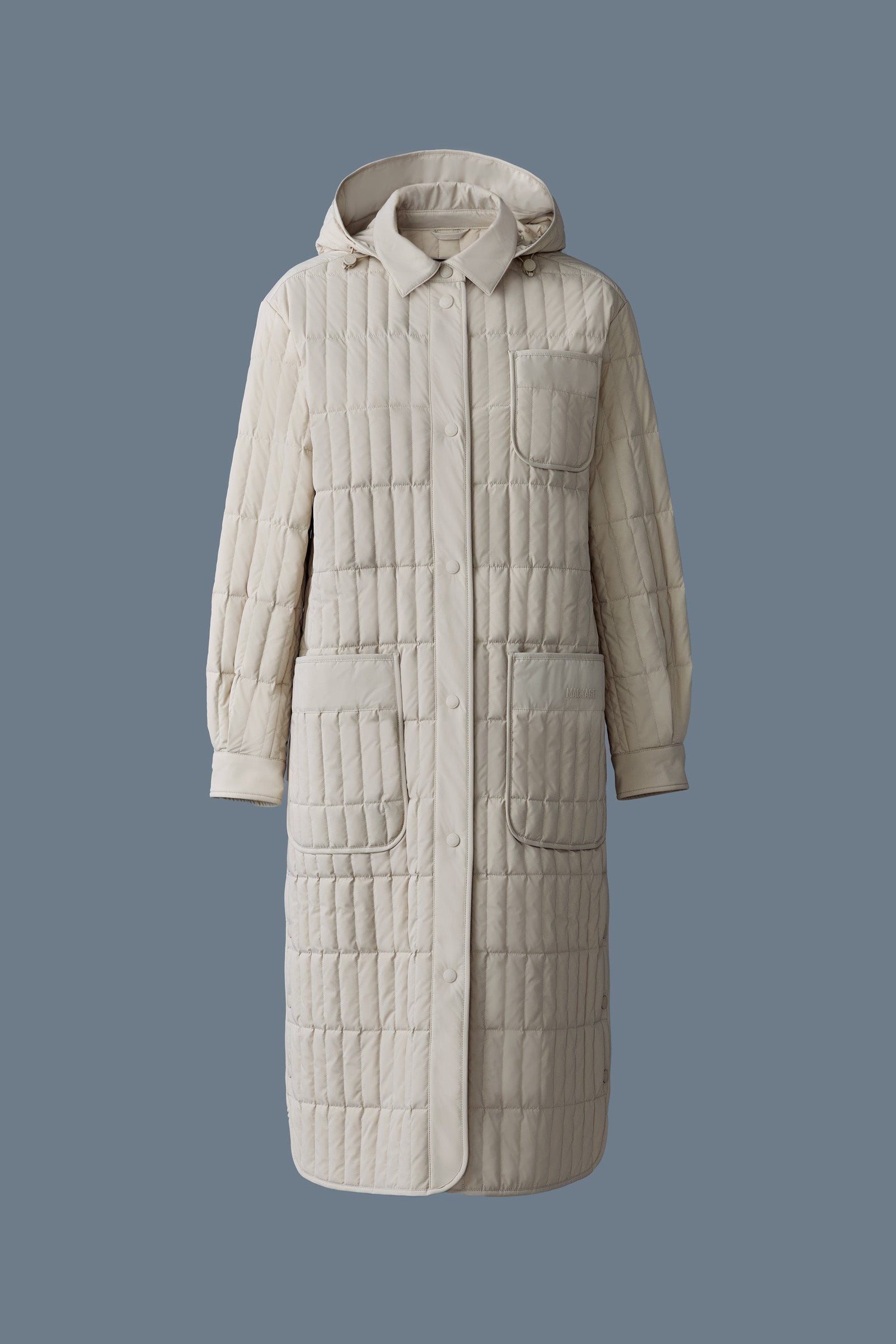 Tadoka, light down vertical quilted coat | Mackage® US