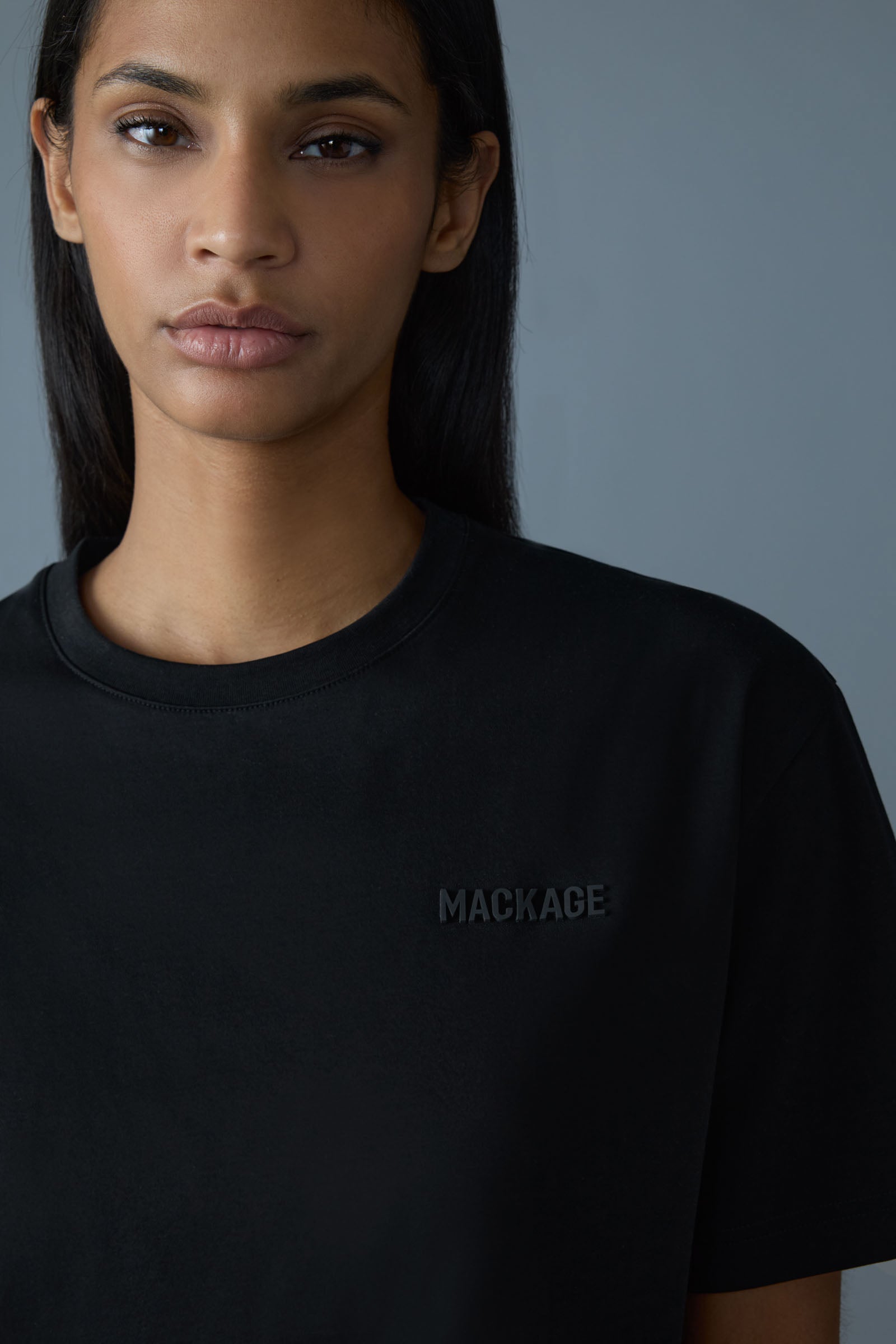 Tee-W, T-Shirt With Mackage Silicone Logo | Mackage® US