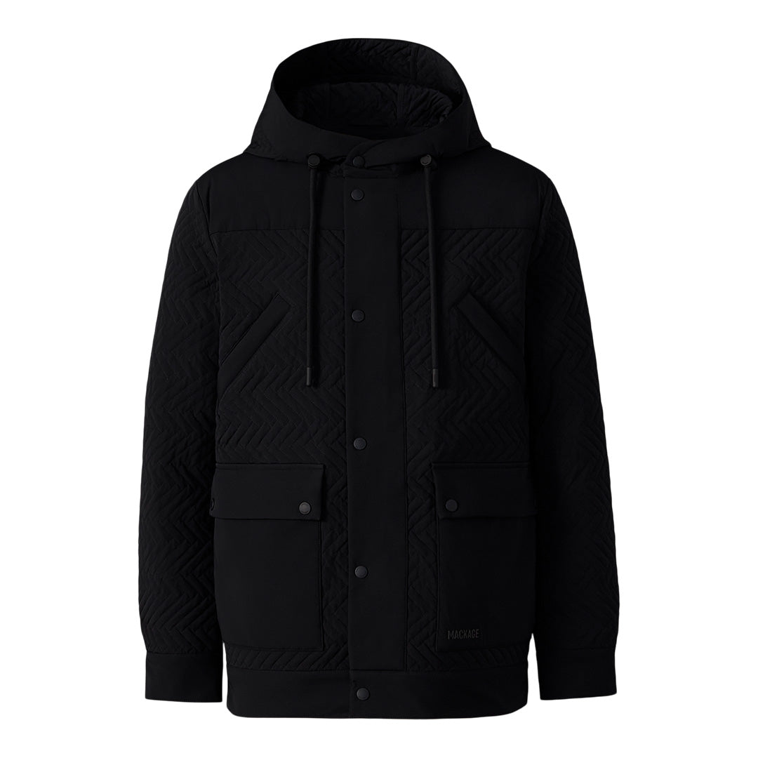 THIAGO Quilted Down Hooded Jacket for Men | Mackage US