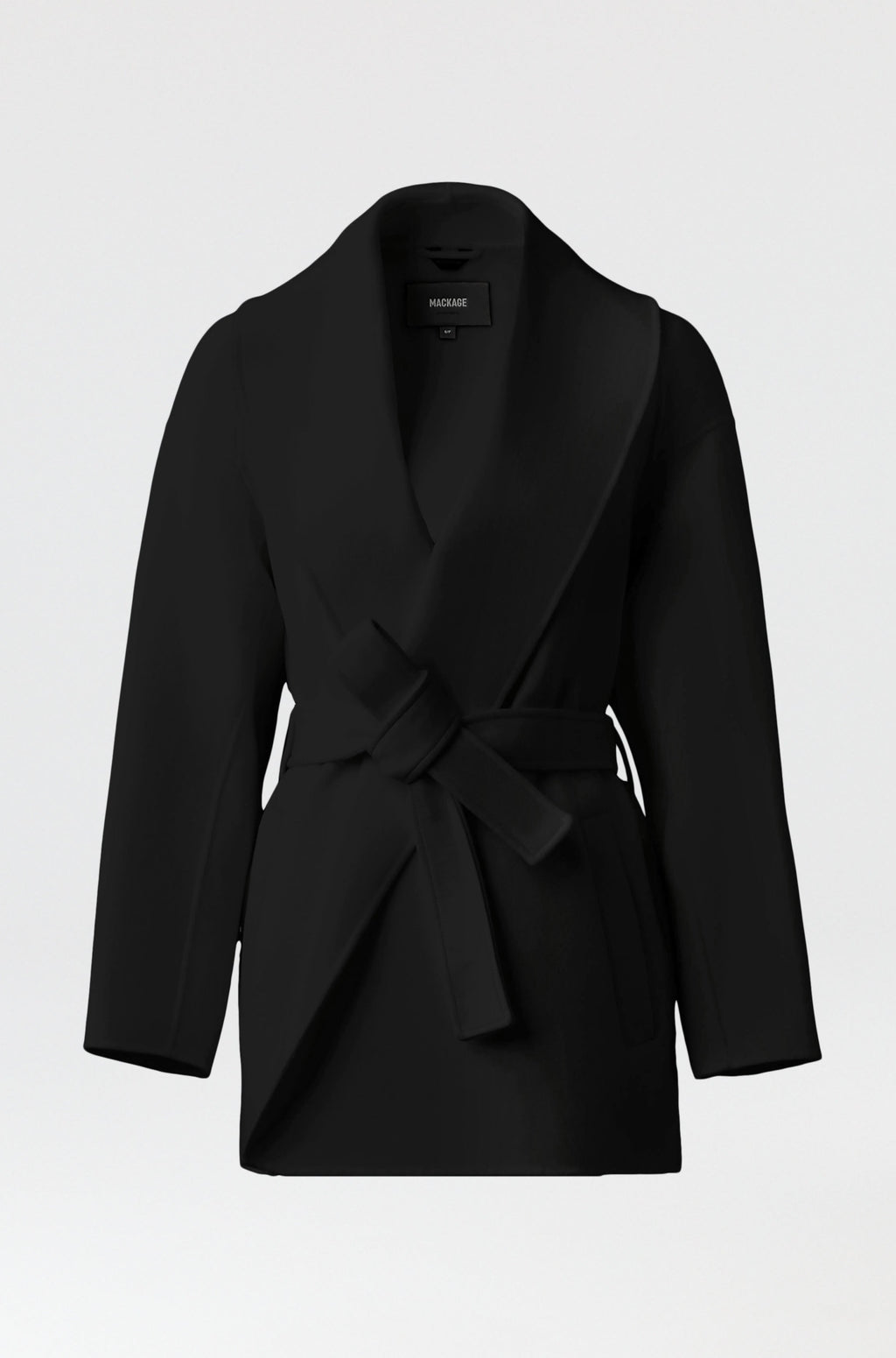 MACKAGE●TYRA ハンドメイド ベルト付き ウールローブジャケット TYRA Double-Face wool robe jacket for Women | Mackage US