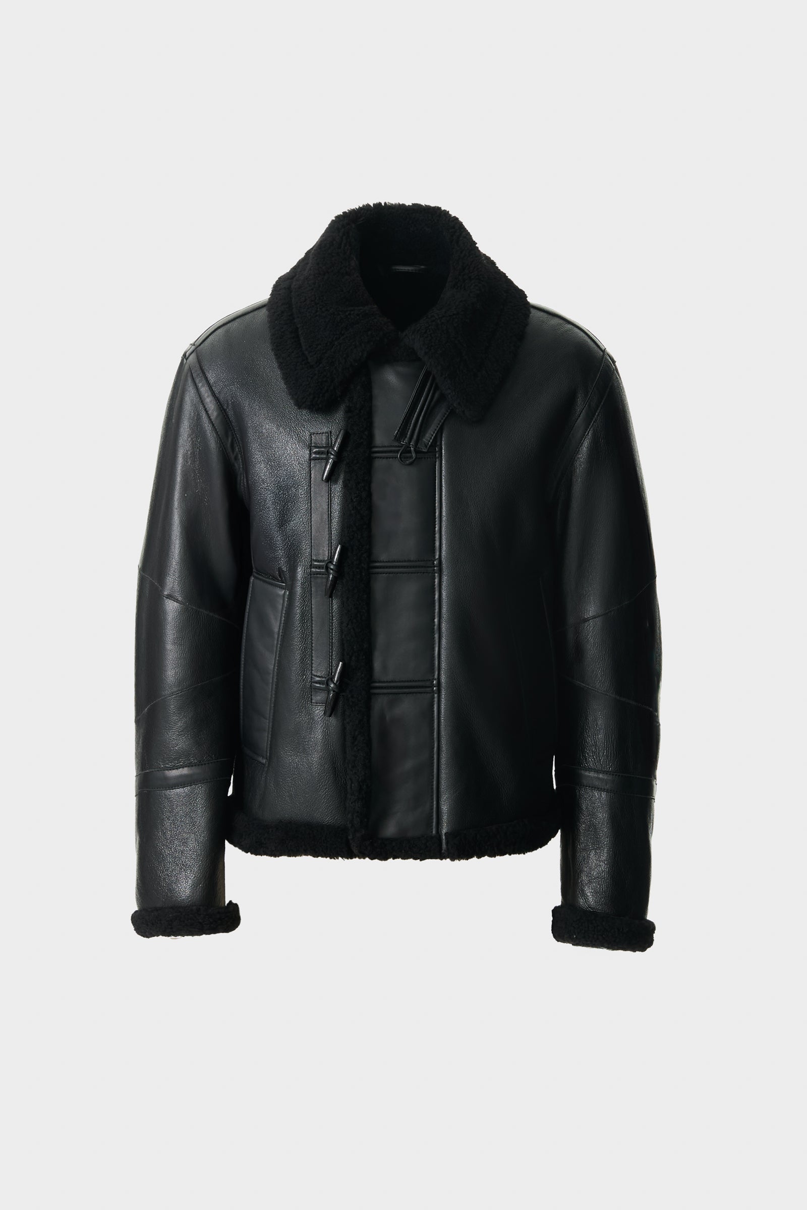 WAYLON Shearling AviatorJacket with Toggle Front closure for Men