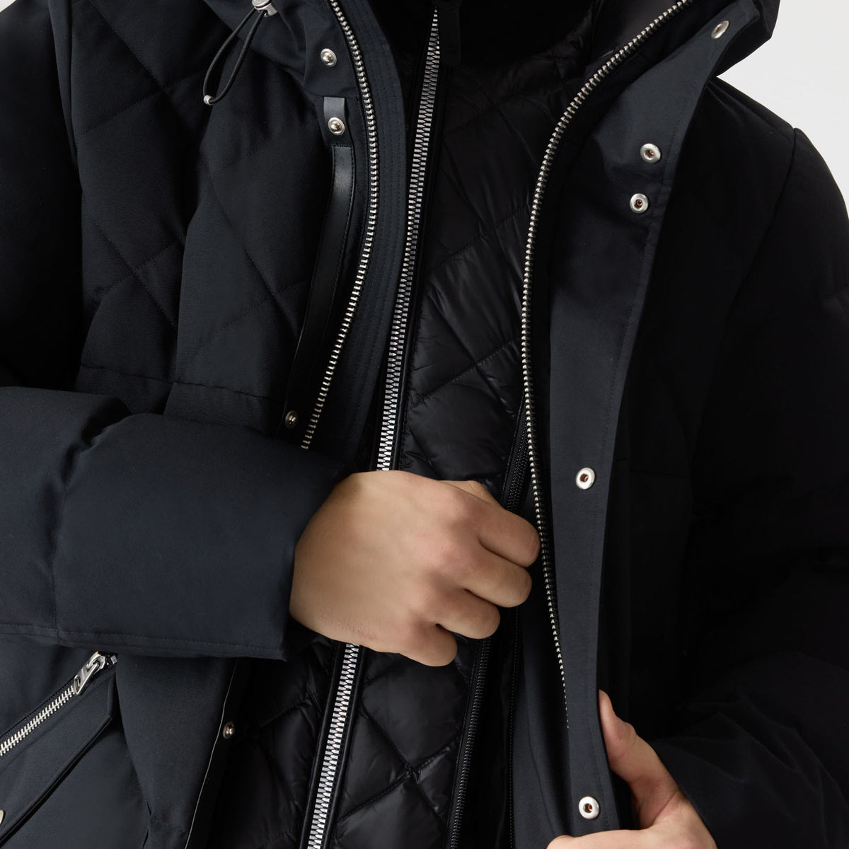 WERNER-Z Quilted Down Parka - removable Bib for Men | Mackage® US