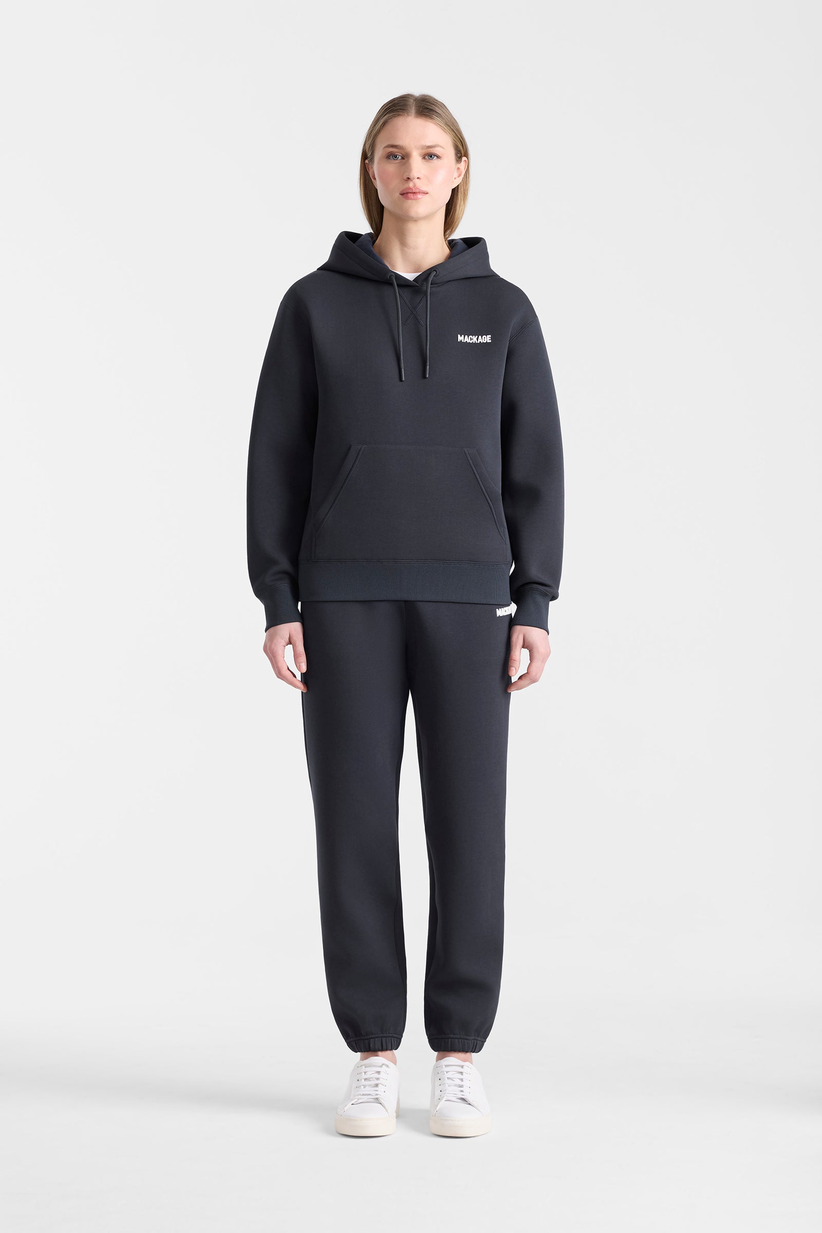 ZOSIA-Z Double-Face Jersey Logo Hoodie for Women | Mackage® US