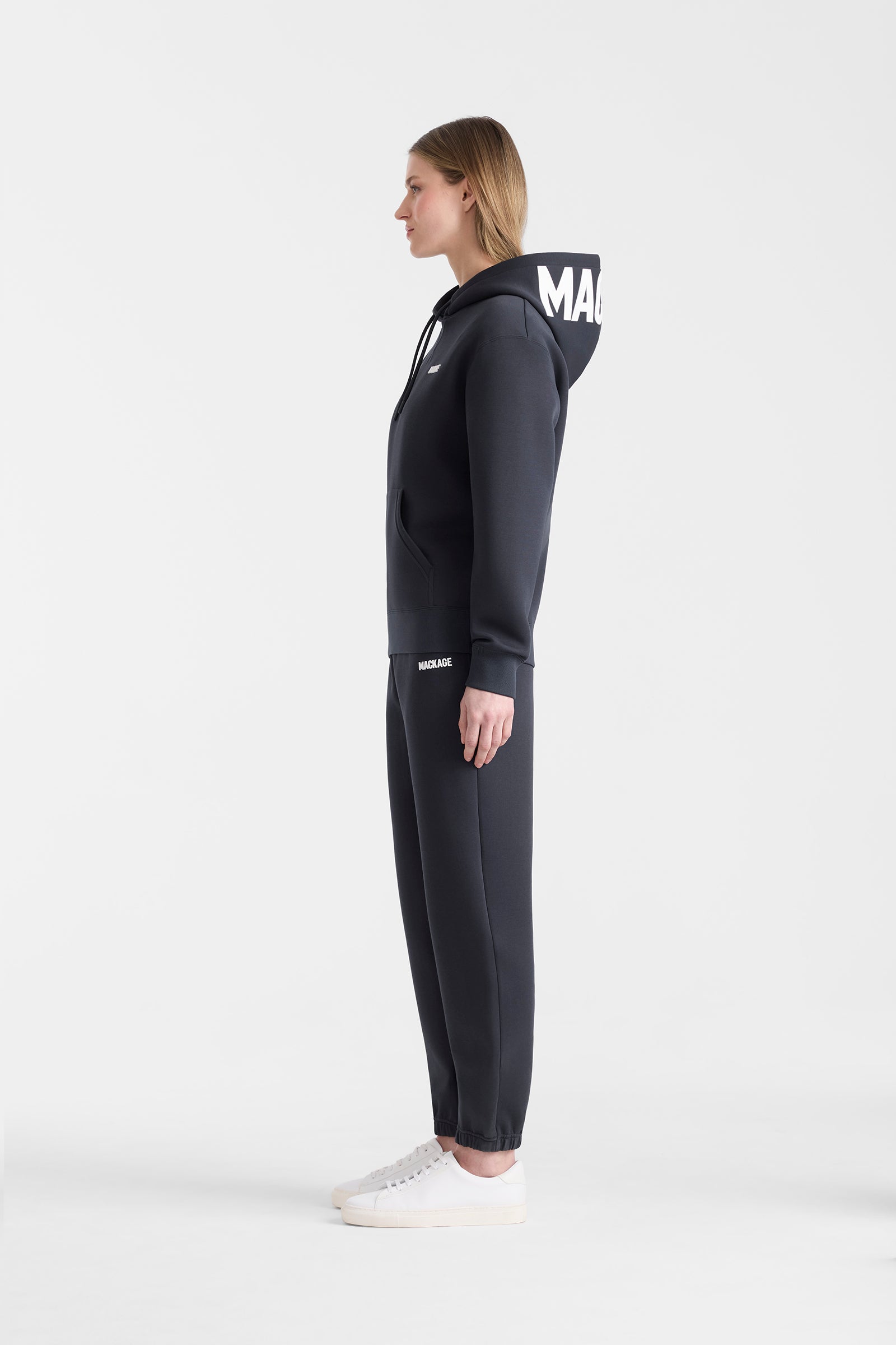 ZOSIA-Z Double-Face Jersey Logo Hoodie for Women | Mackage® US