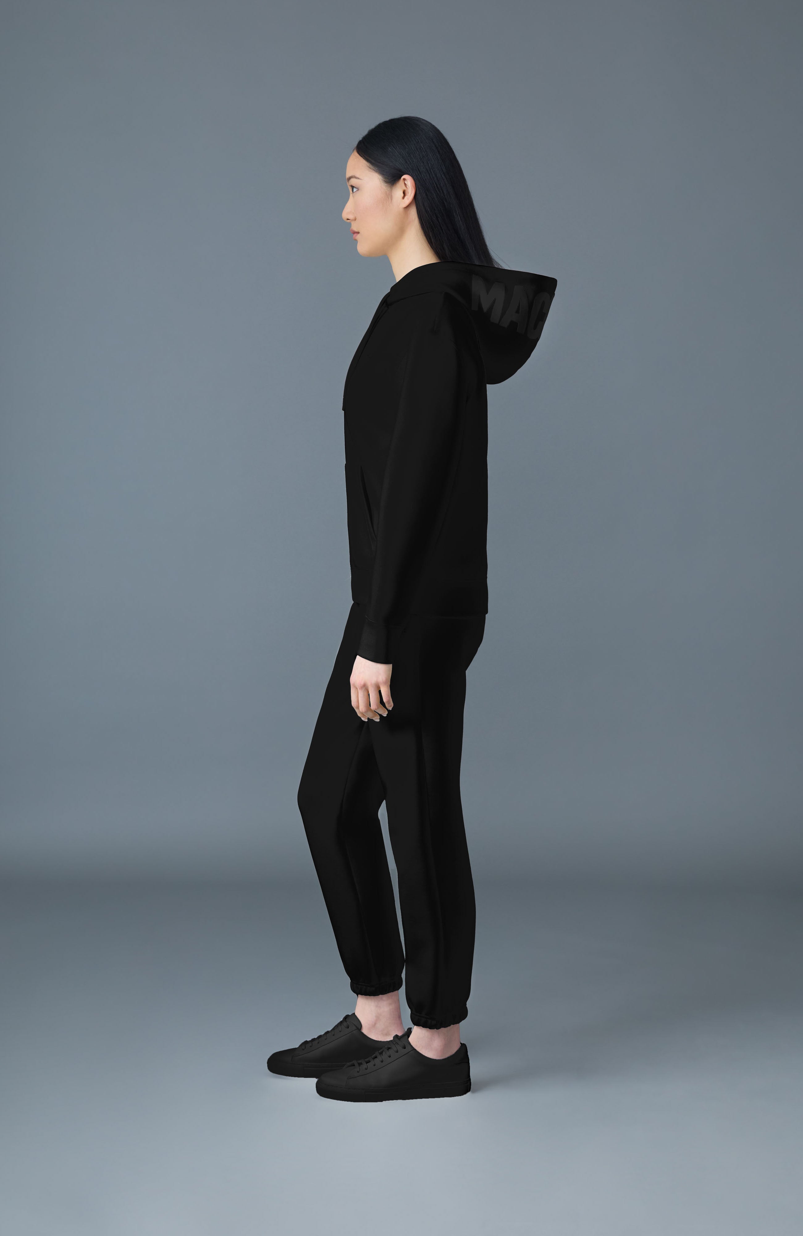 ZOSIA Double-Face Jersey Logo Hoodie for Women | Mackage® US