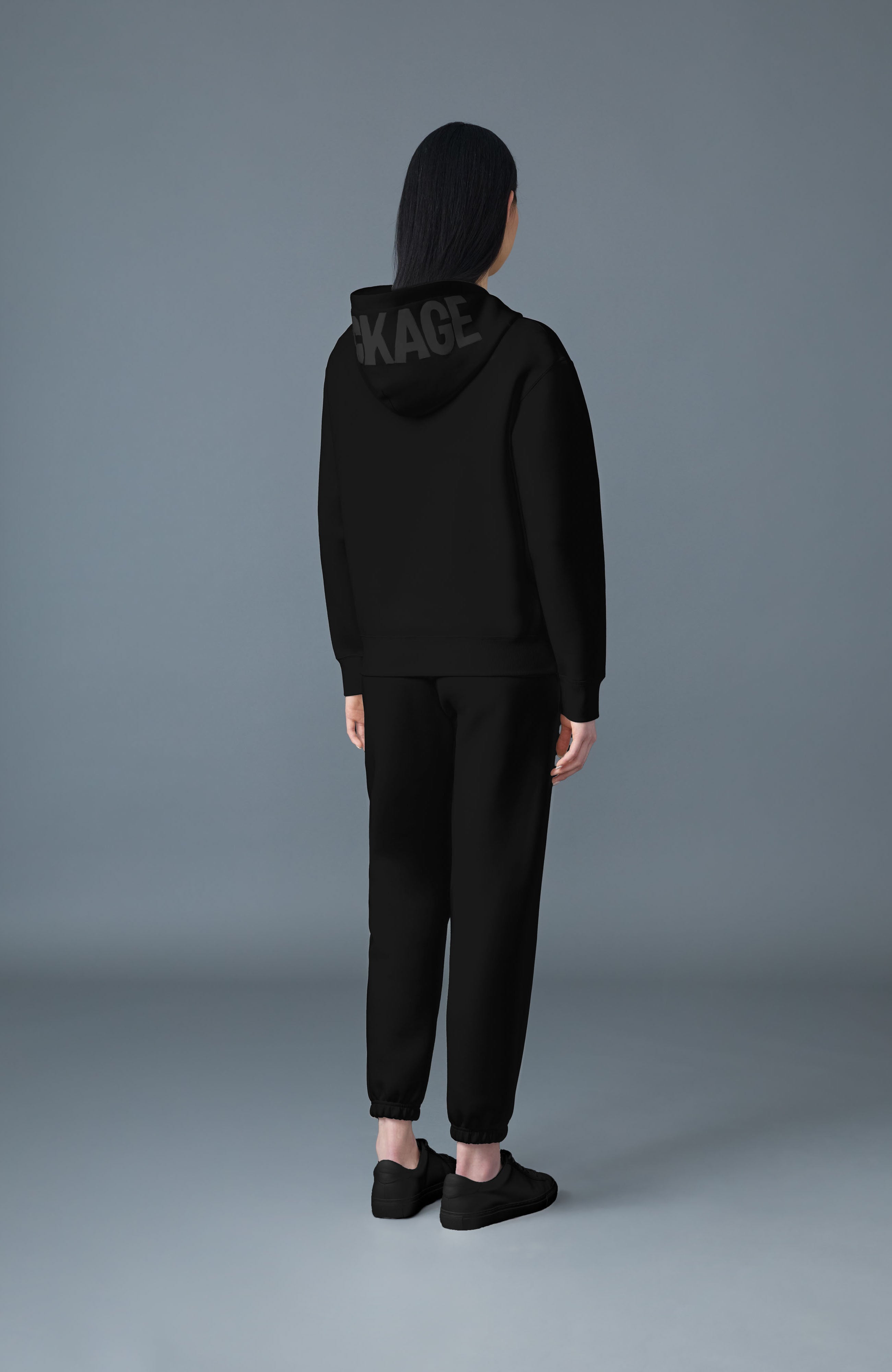 ZOSIA Double-Face Jersey Logo Hoodie for Women | Mackage US