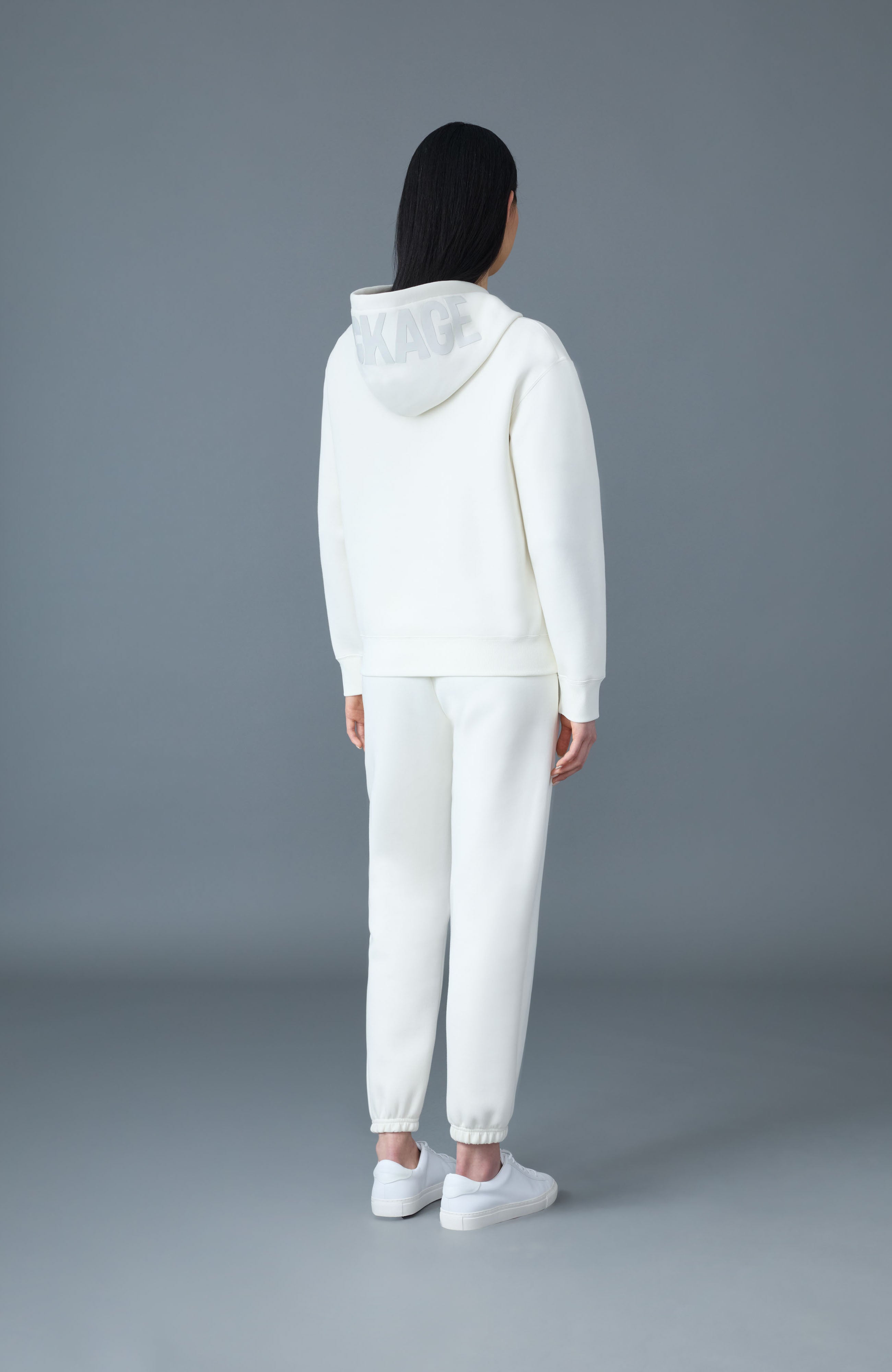 ZOSIA Double-Face Jersey Logo Hoodie for Women | Mackage US