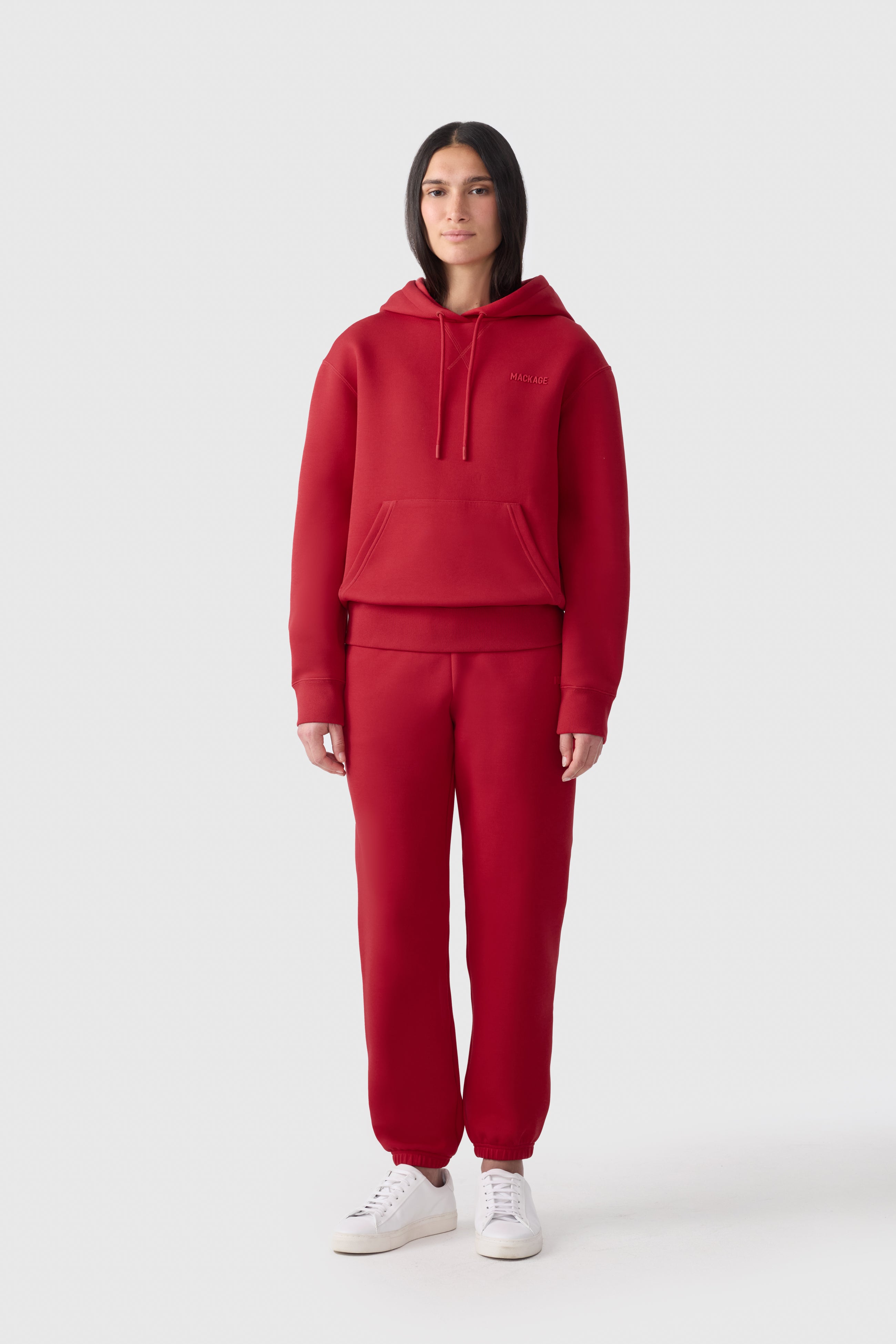ZOSIA Double-Face Jersey Logo Hoodie for Women | Mackage® US