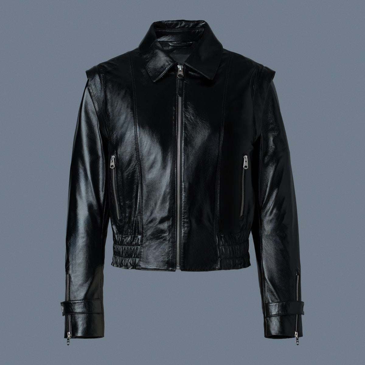 Amoree 2 in 1 panelled leather jacket Mackage US