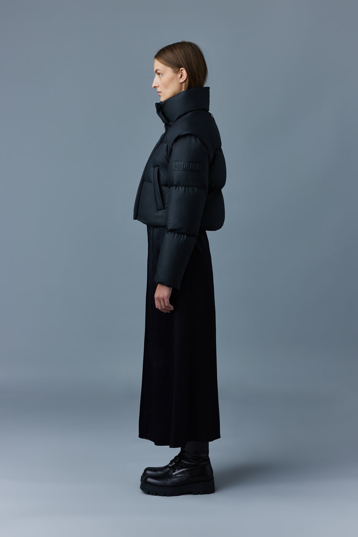 Bailey 2 in 1 R leather down bomber for ladies Mackage US