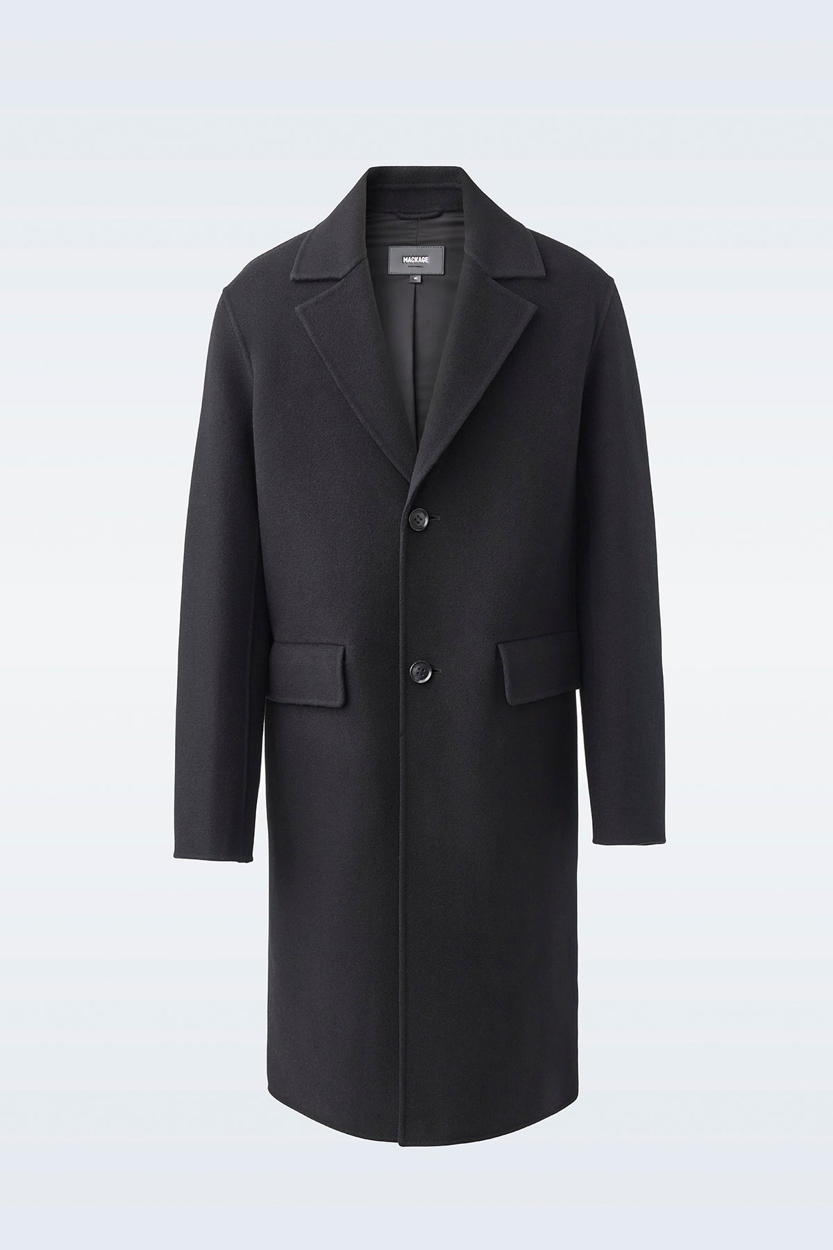 Benjamin, Double-face wool coat with notched lapel for men