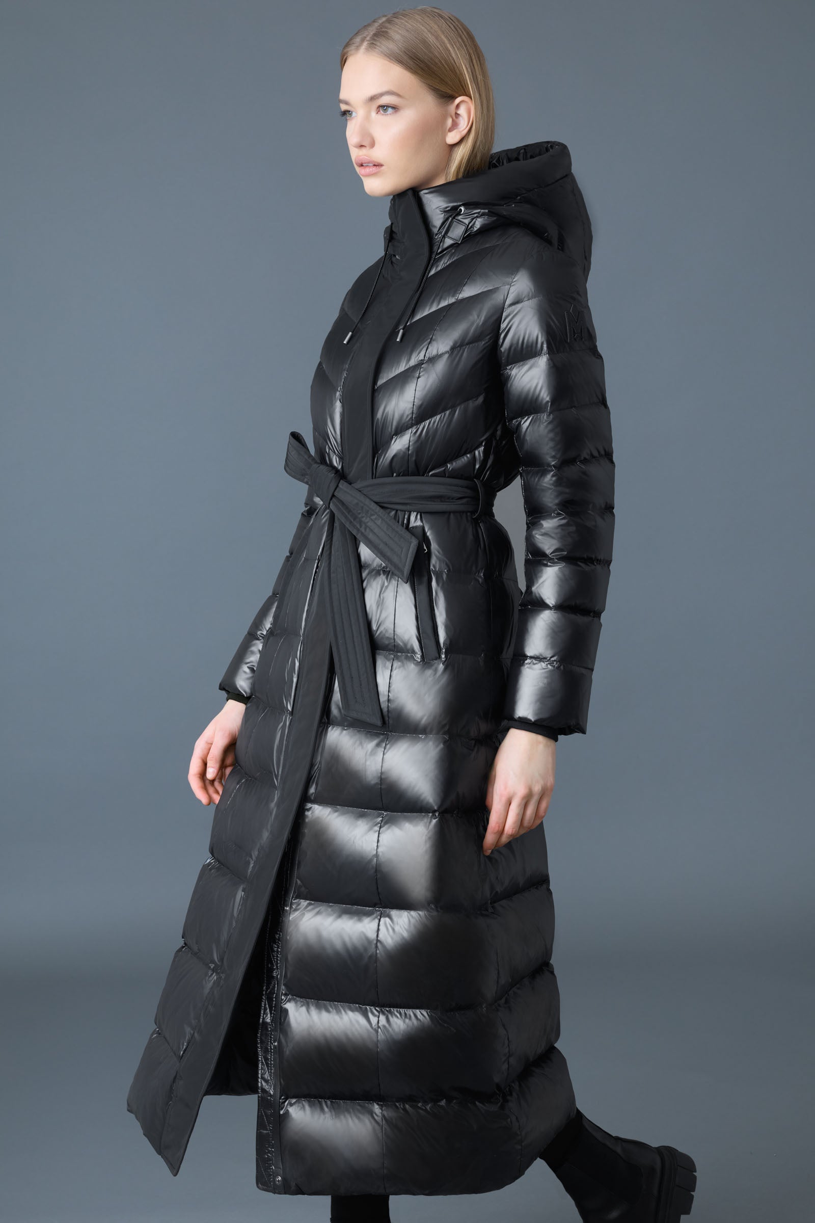 CALINA-R Lustrous Down maxi coat for Women | Mackage® US
