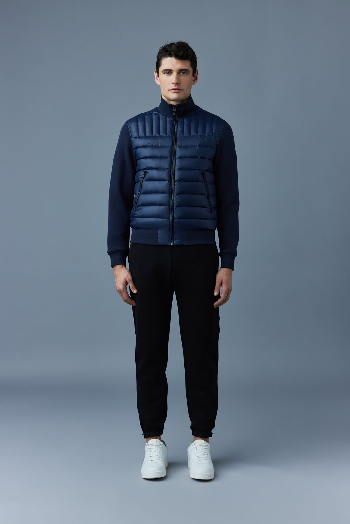 Collin Mixed media bomber jacket for men Mackage US