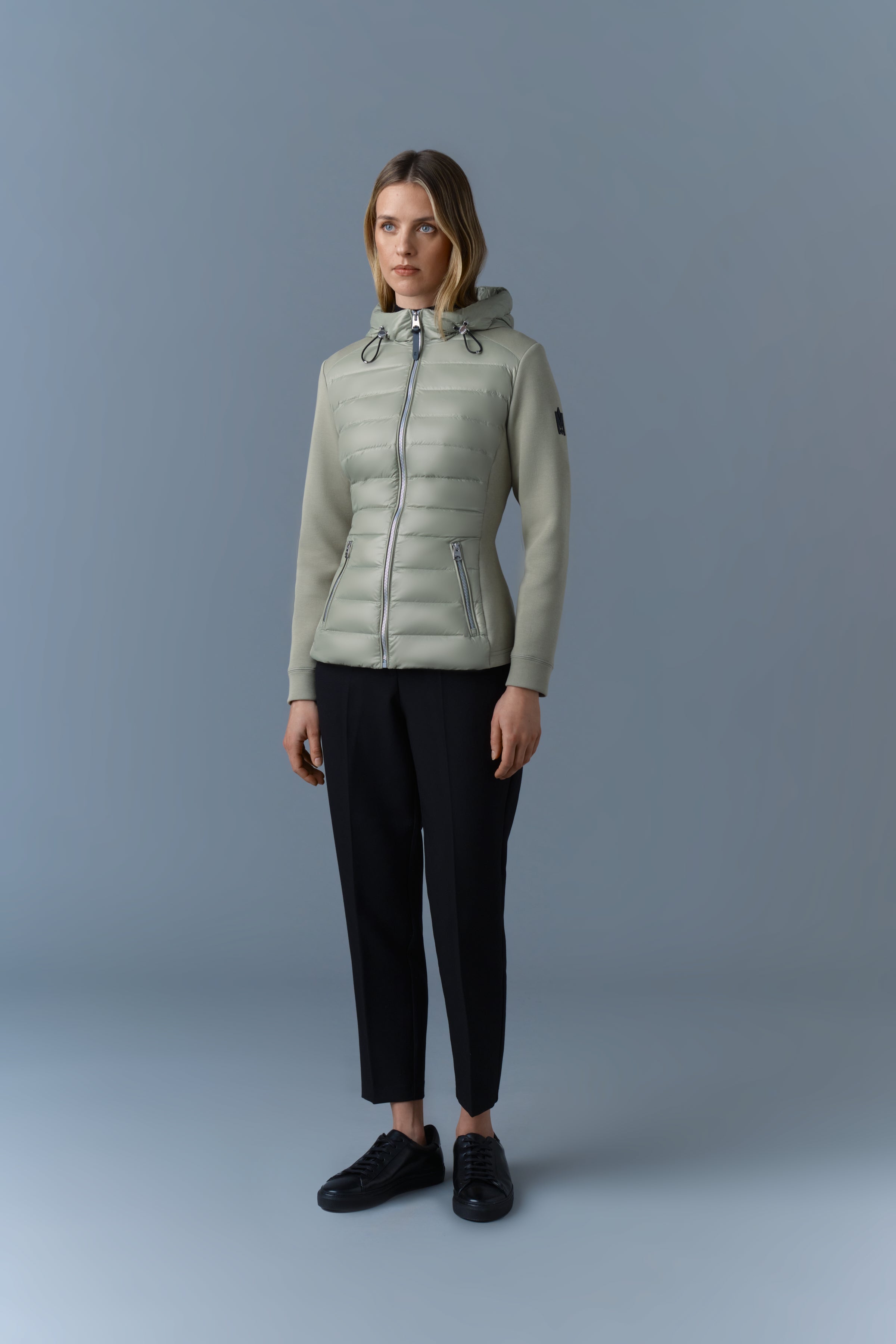 Della-R, Hybrid jacket with hood | Mackage® US