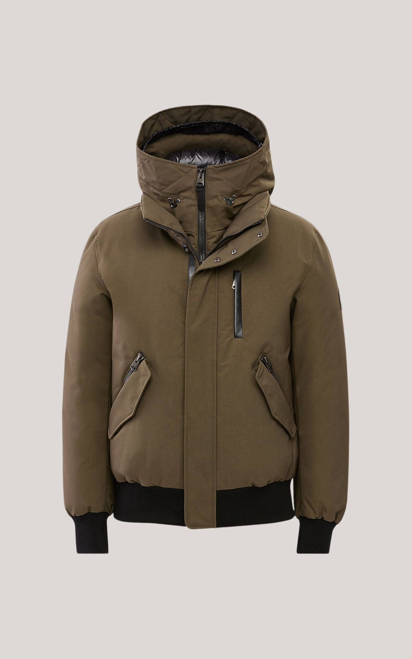 ダウンジャケット・コート NICK&NICOLE VOLUME BOMBER FLEECE PADDING 2 Colors Dixon, 2-in-1 down bomber jacket with hooded bib for men