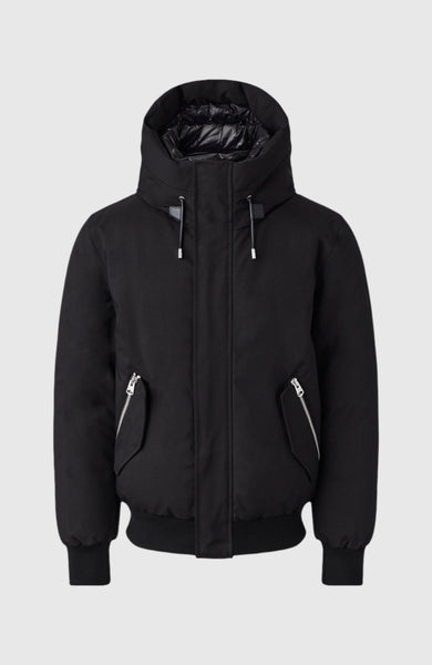 Dixon, 2-in-1 down bomber jacket with hooded bib for men