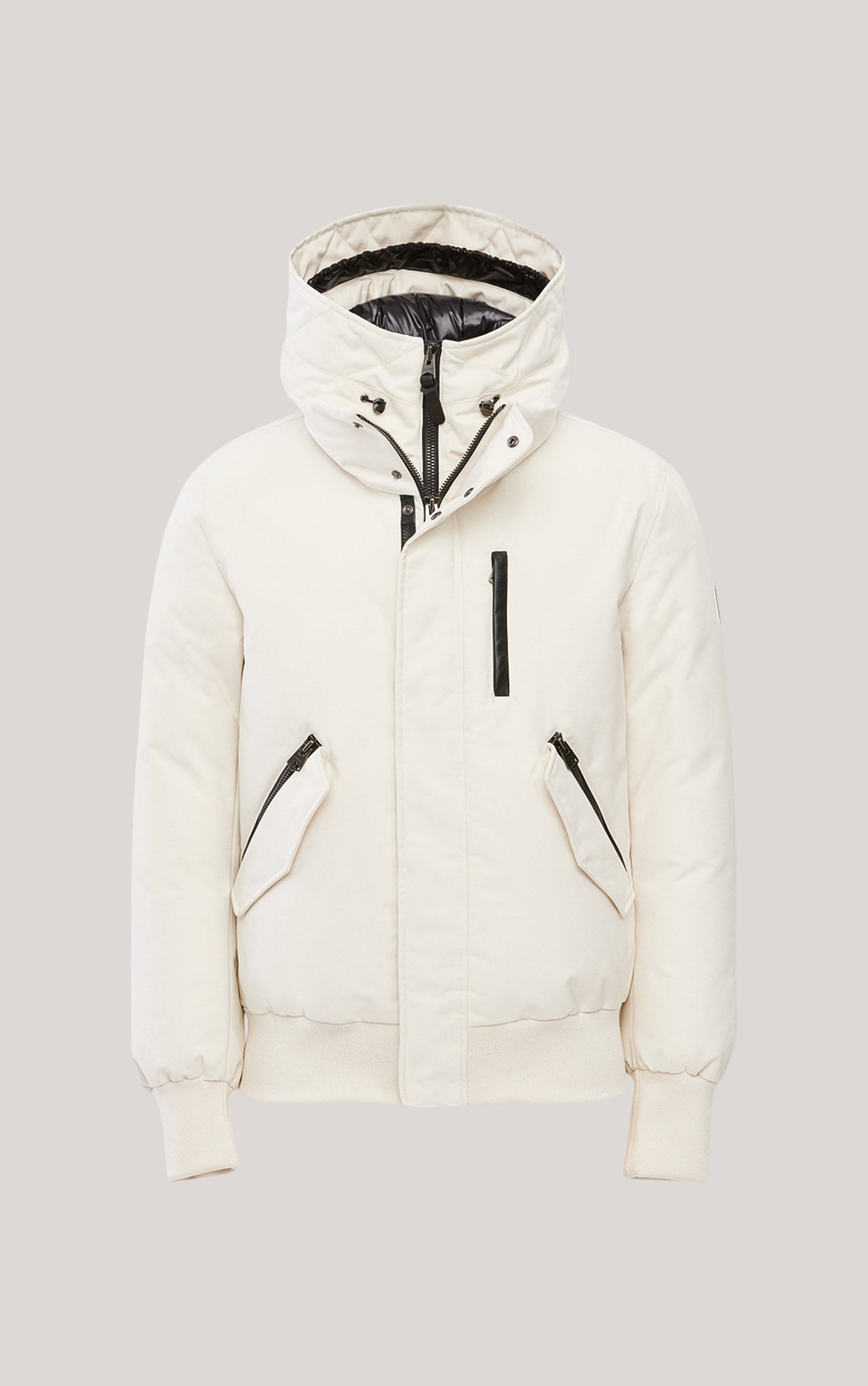 ダウンジャケット・コート NICK&NICOLE VOLUME BOMBER FLEECE PADDING 2 Colors Dixon, 2-in-1 down bomber jacket with hooded bib for men