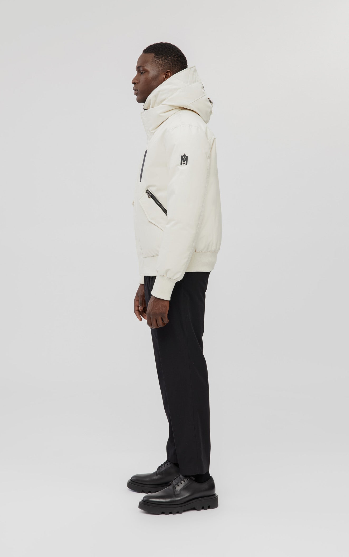 DIXON-NFR 2-in-1 Down bomber jacket with hooded bib for Men