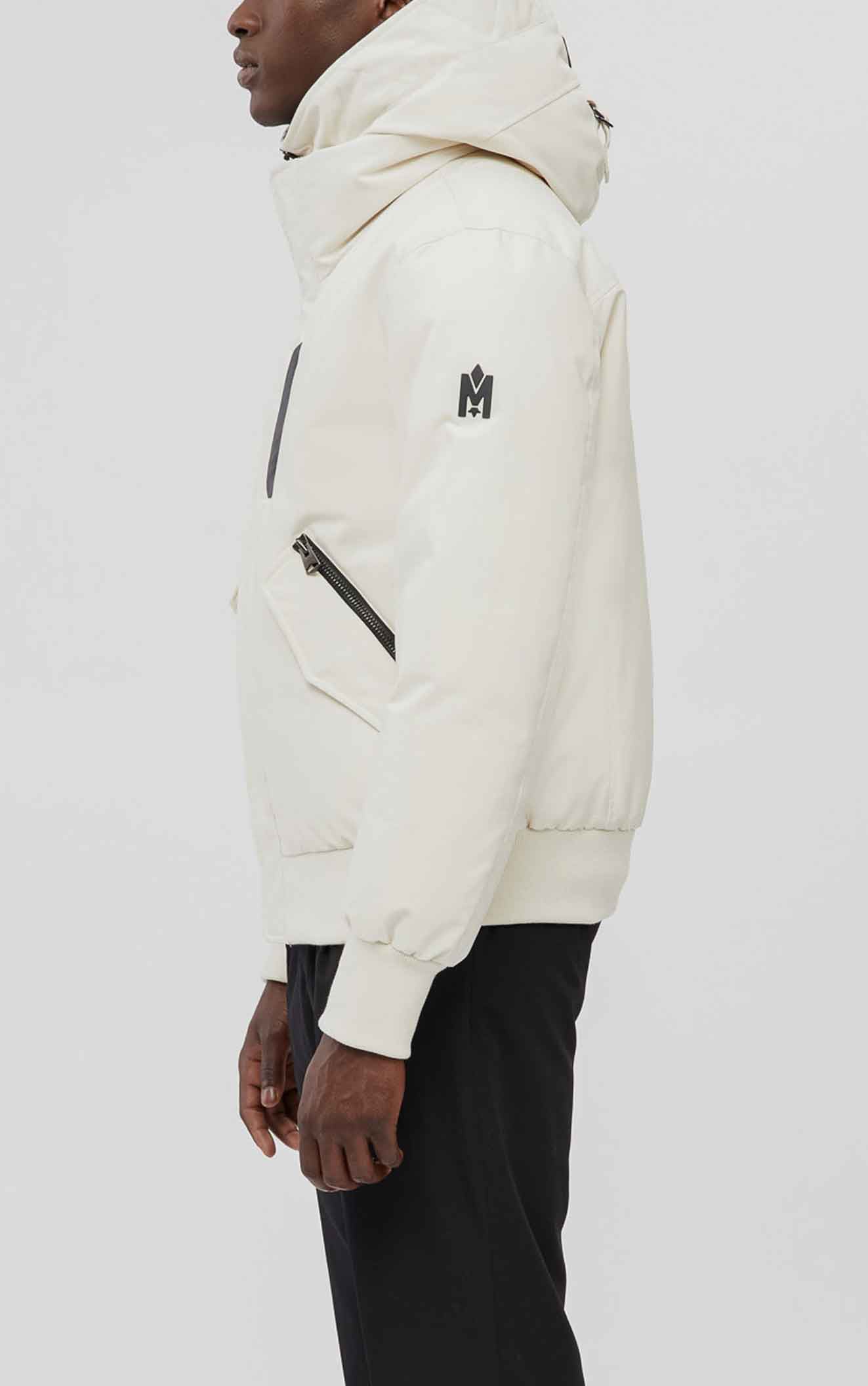 DIXON-NFR 2-in-1 Down bomber jacket with hooded bib for Men