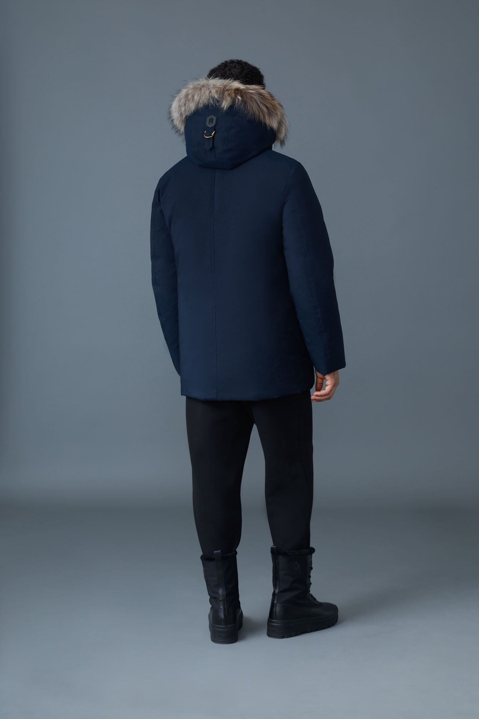 EDWARD-F 2-in-1 Down parka with hooded bib & fur for Men | Mackage® US