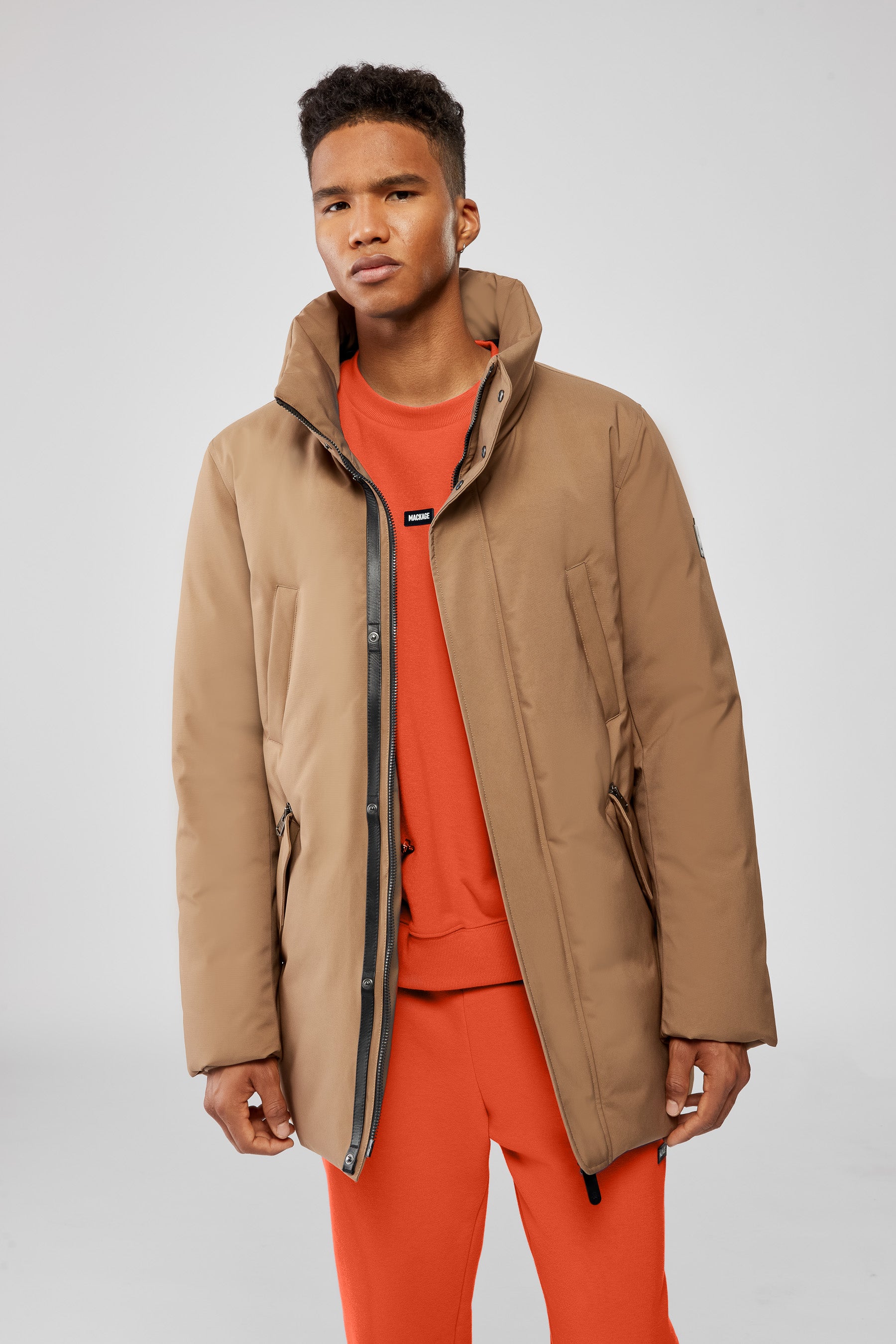 EDWARD-NFR 2-in-1 Down coat - removable hooded bib for Men