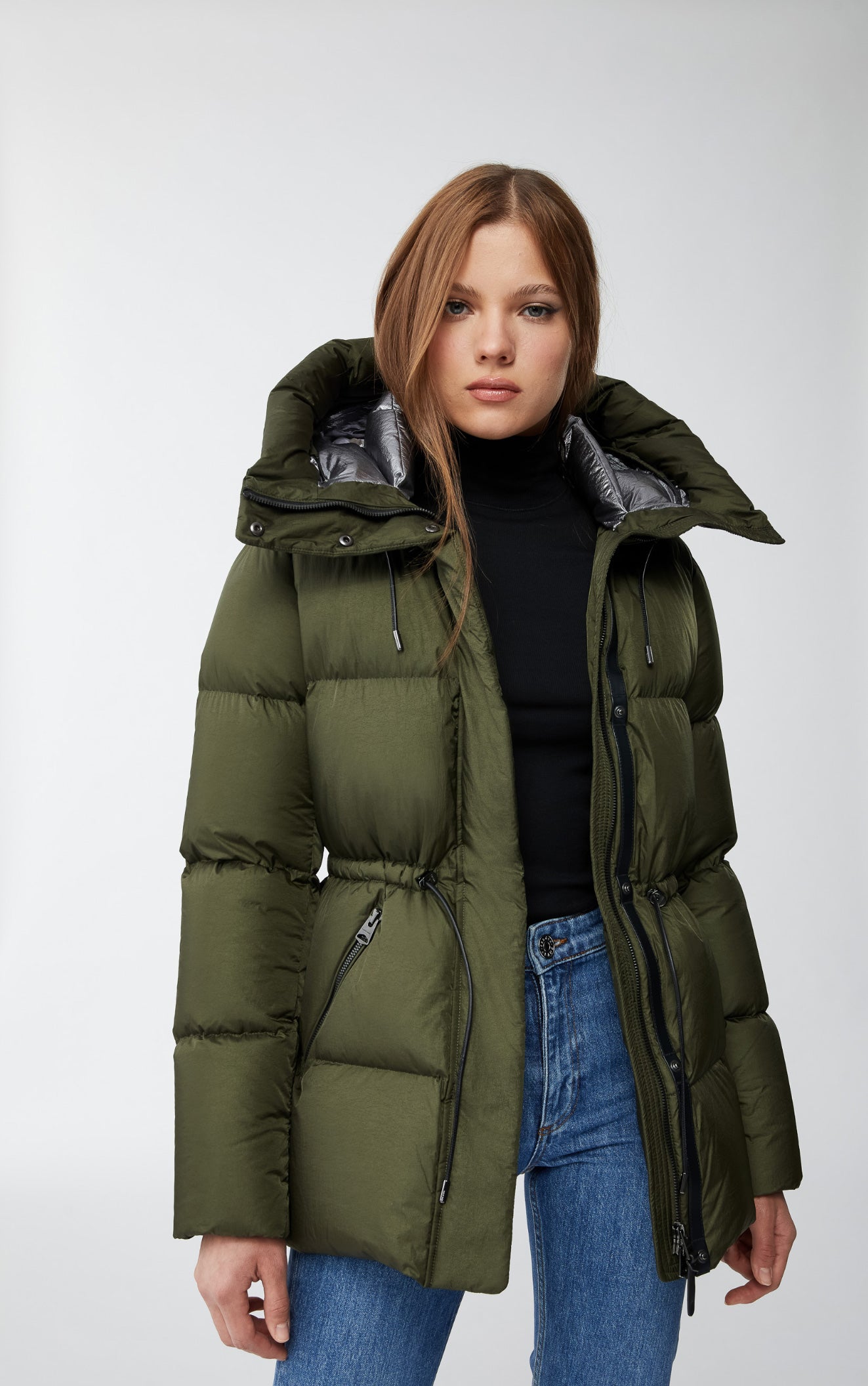 Freya, Foil sheild down jacket for ladies | Mackage® US