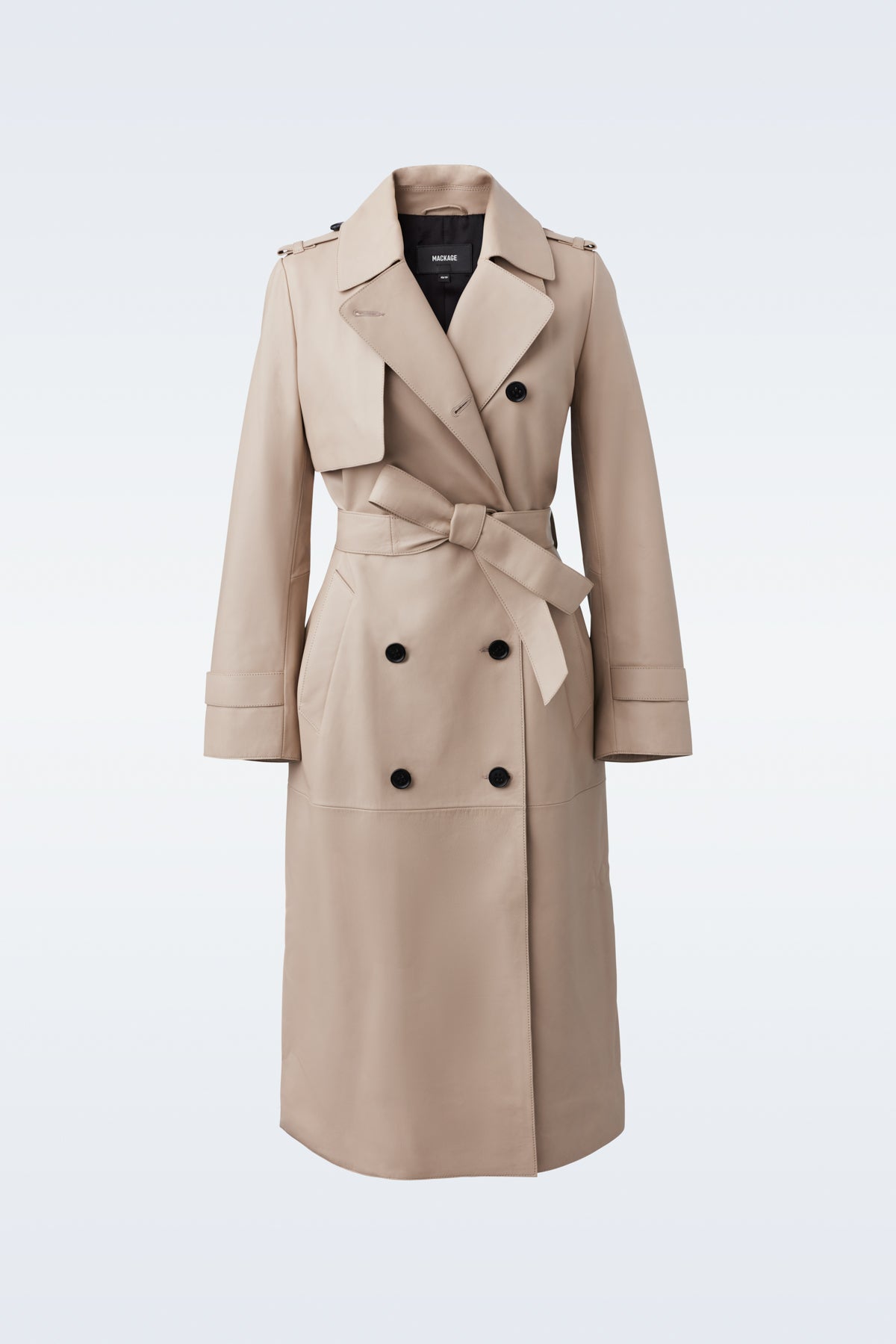 ●MACKAGEマッカージュ●GAEL-V マキシ レザー トレンチコート GAEL-V Double-Breasted Trench for Women | Mackage US