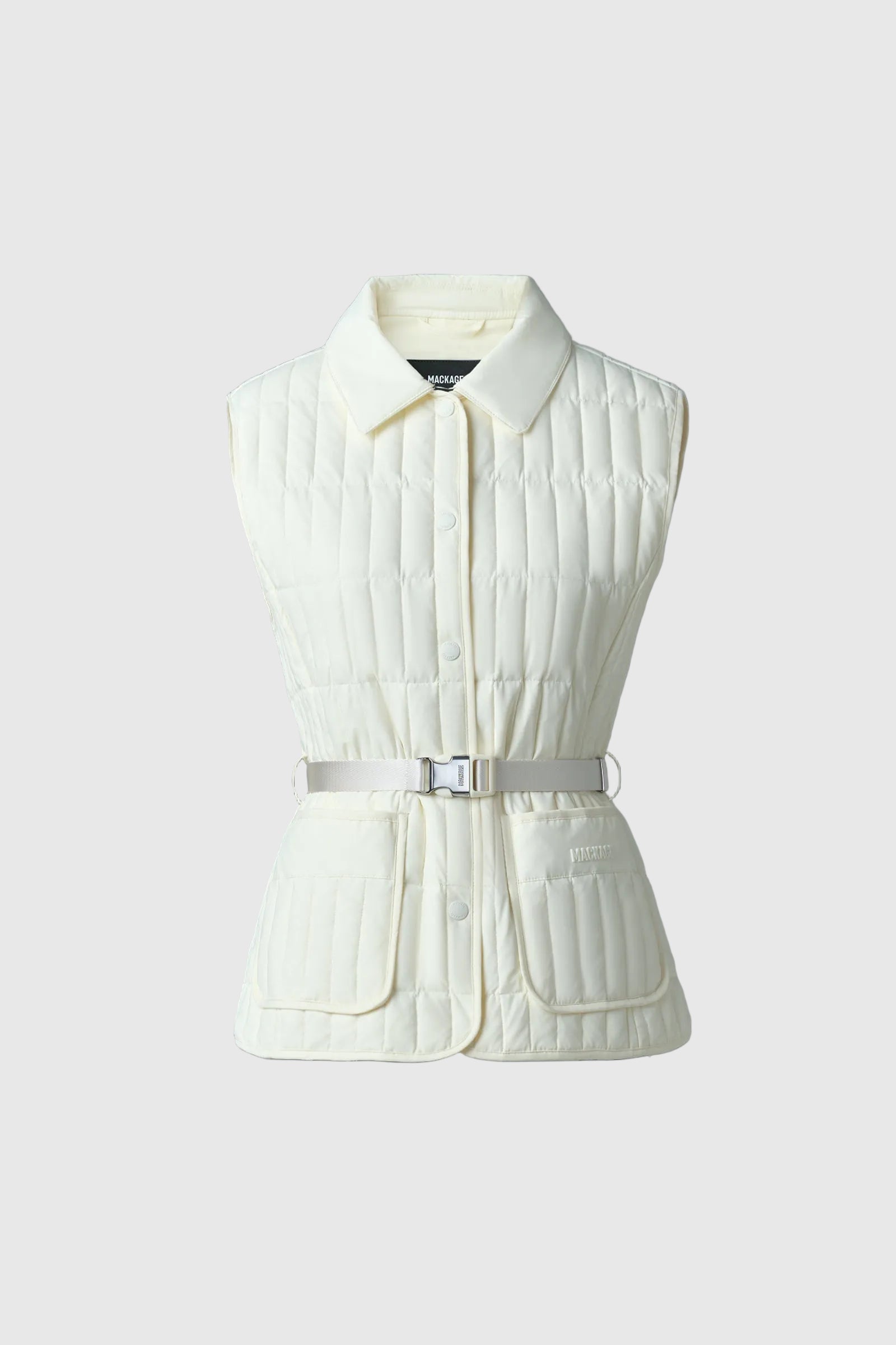 HELIA Light Down vertical quilted vest for Women | Mackage® US