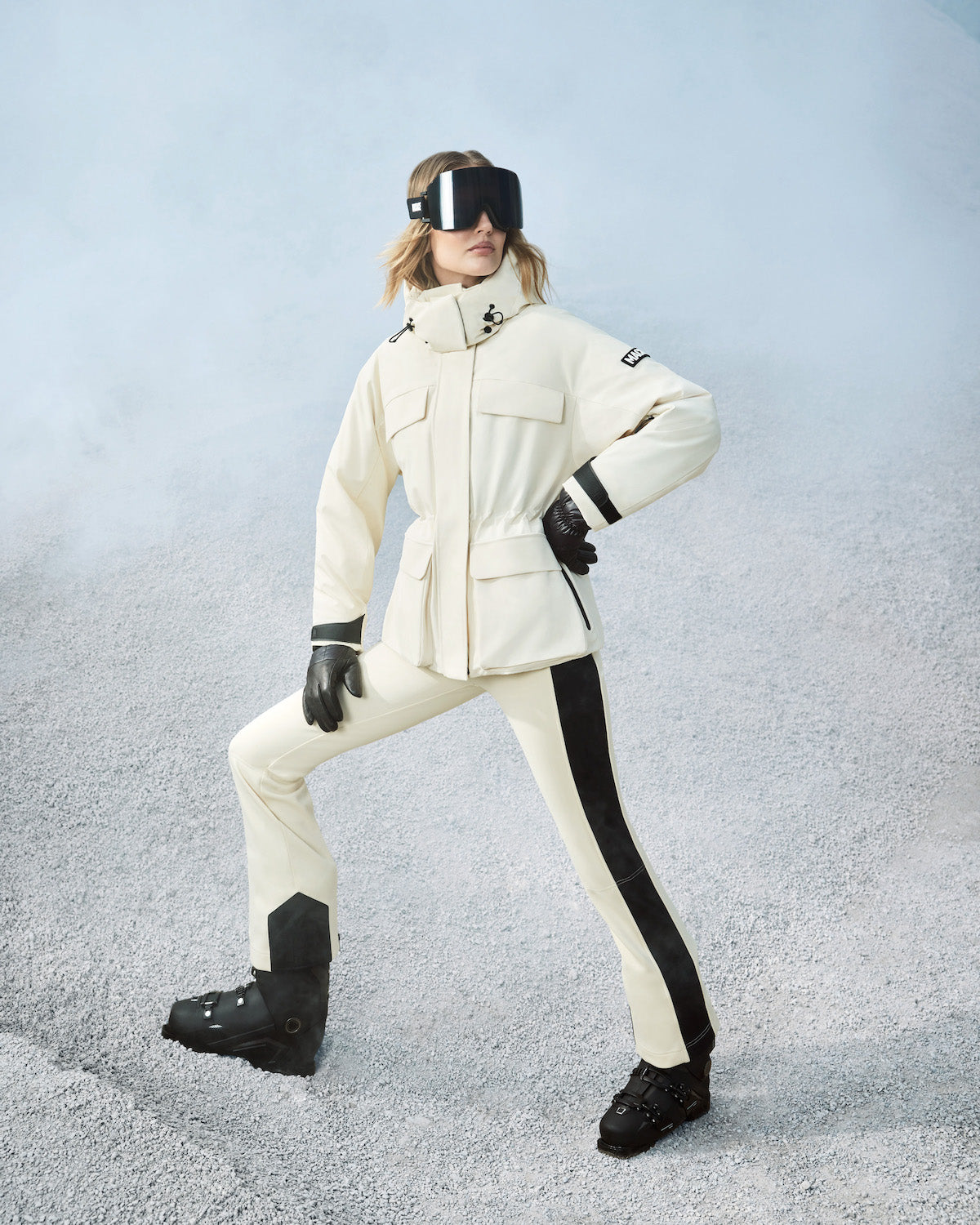 Iclyn, Medium down ski jacket with removable hood for ladies