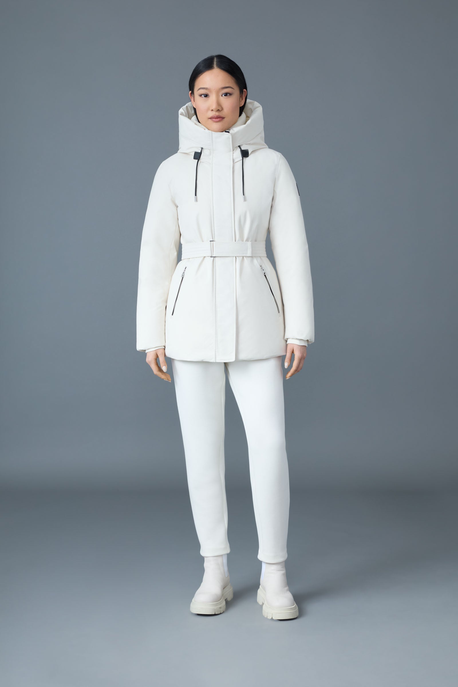 Jeni-NF, 2-in-1 down parka with removable bib for ladies