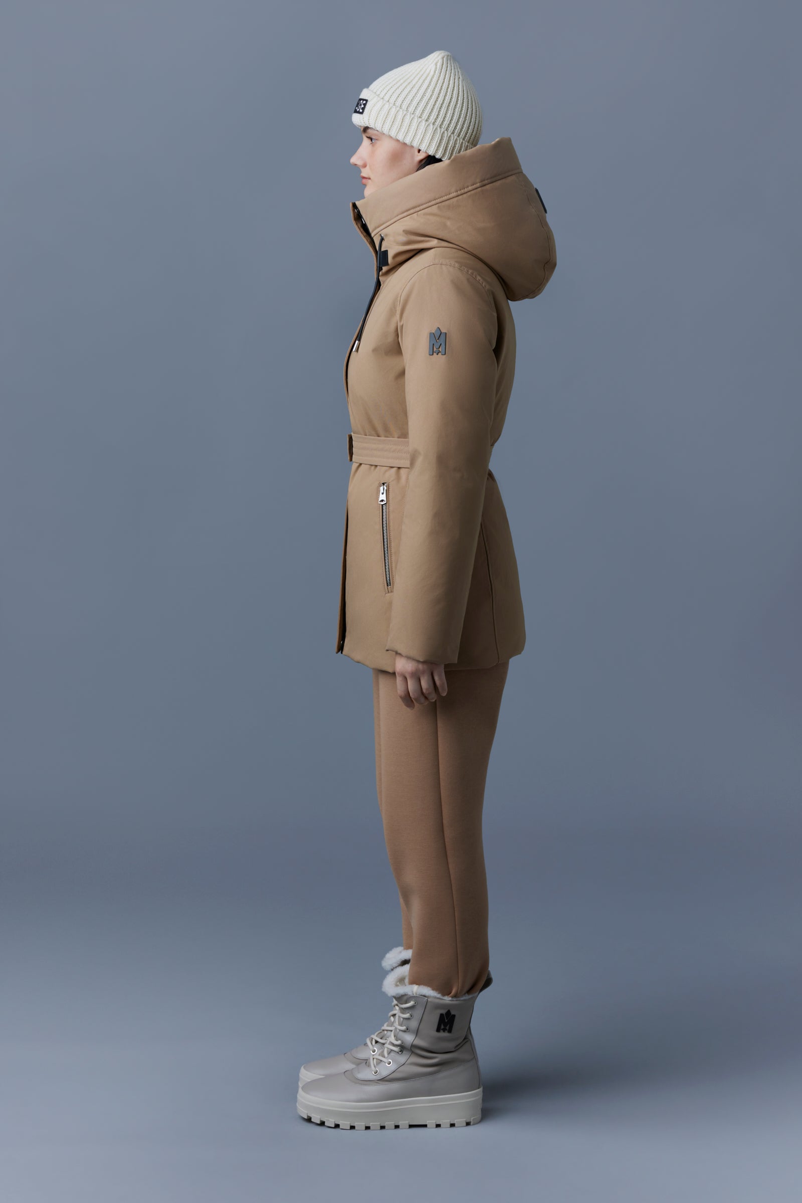 Jeni-NF, 2-in-1 down parka with removable bib for ladies