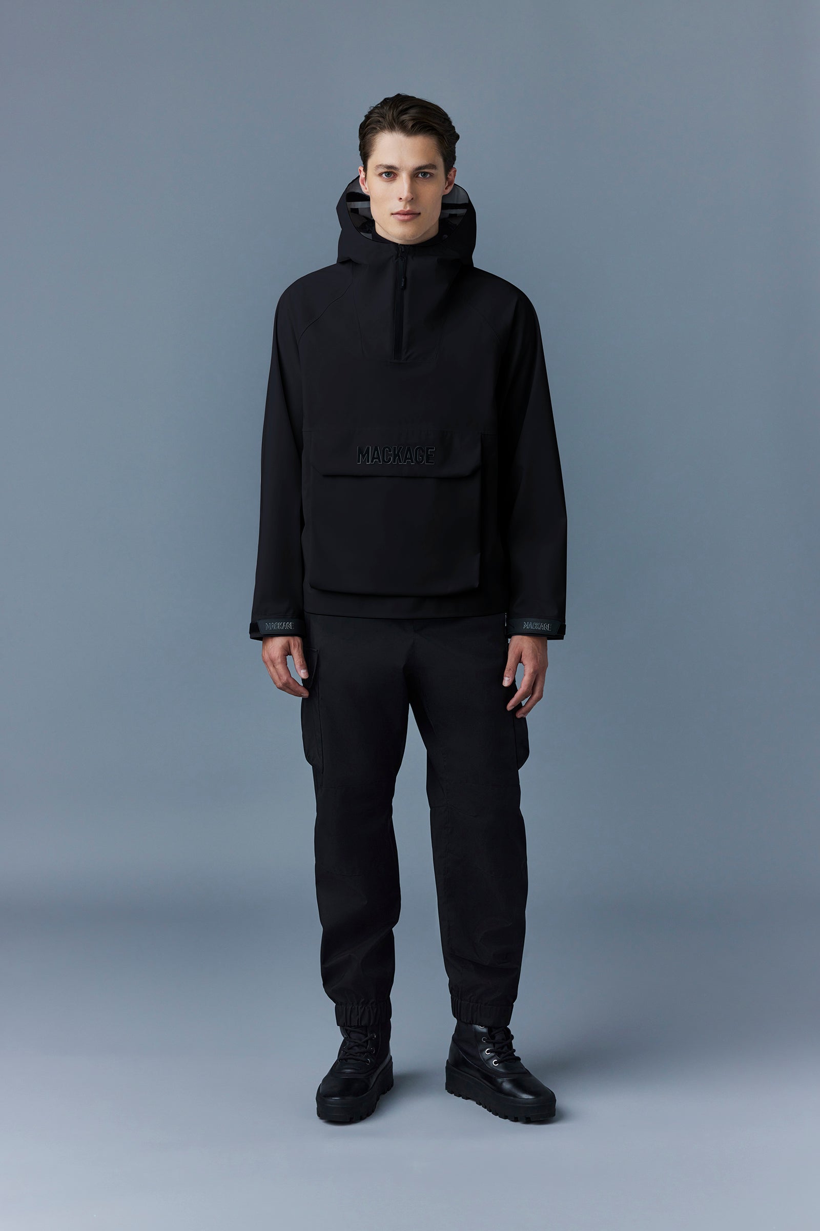 Jona Unlined pullover ski jacket with hood for men Mackage US