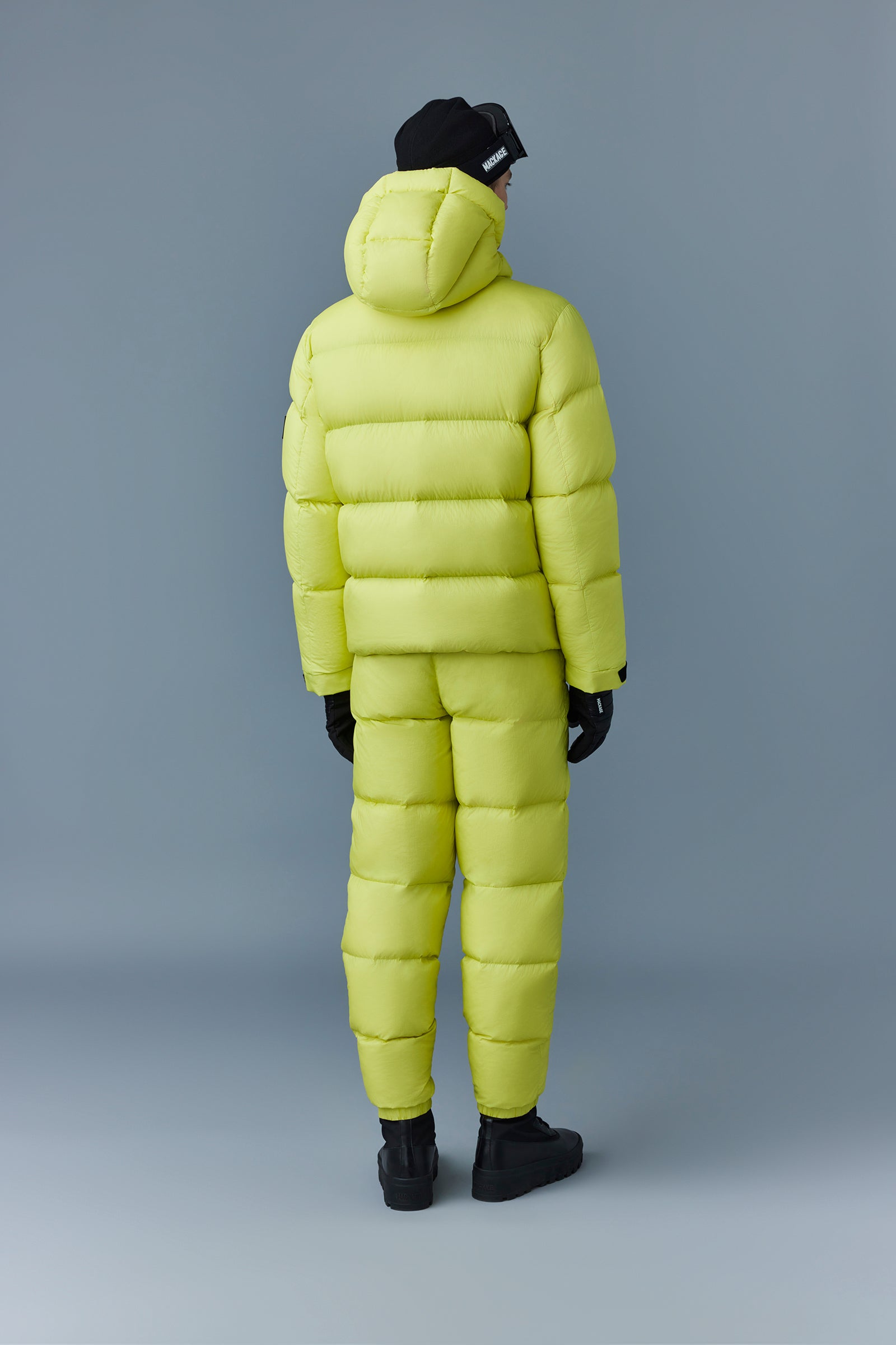 Kenji, Down ski jacket with asymmetrical zip closure for men