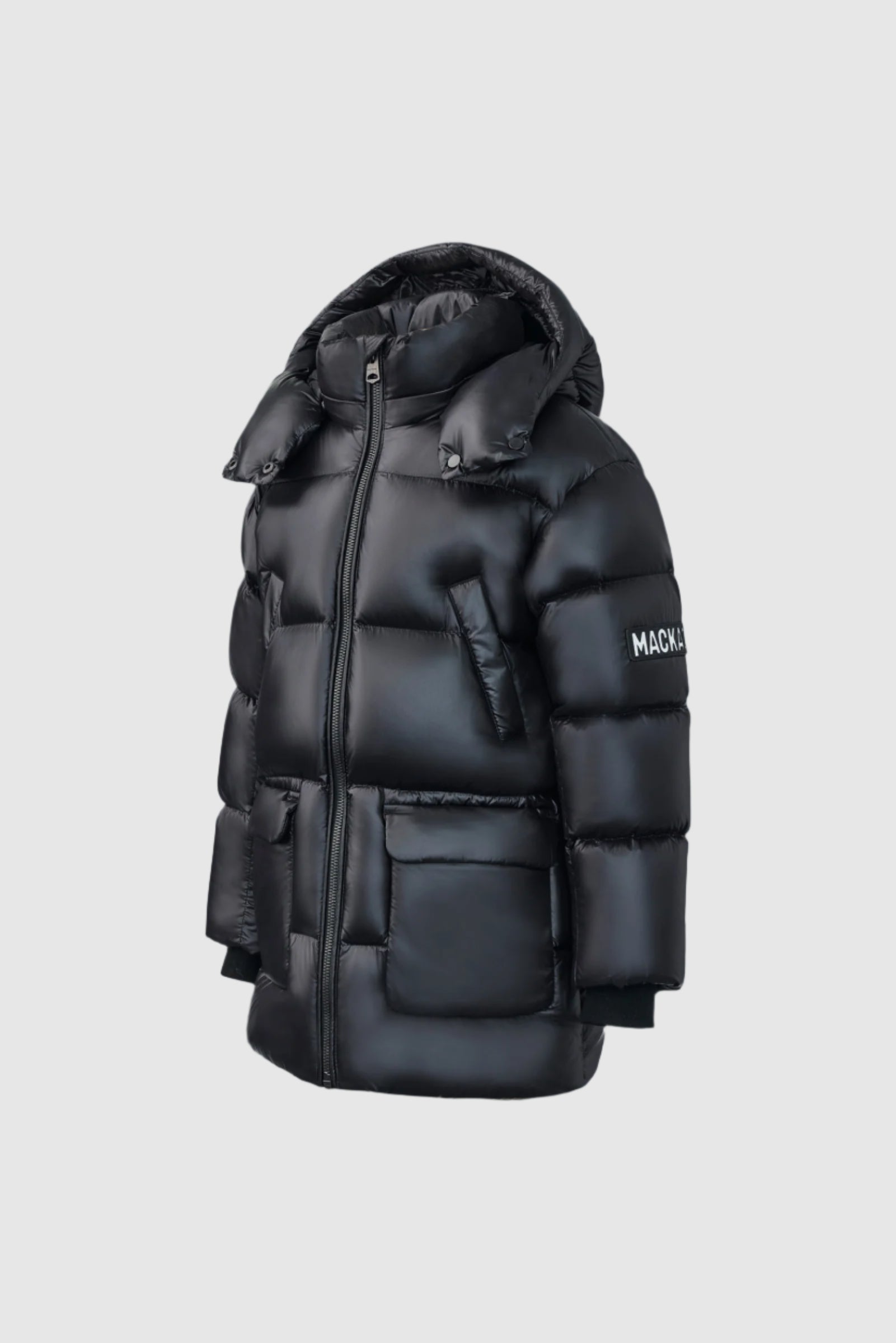 Kennie, Lustrous light down parka with hood for kids (8-14 years