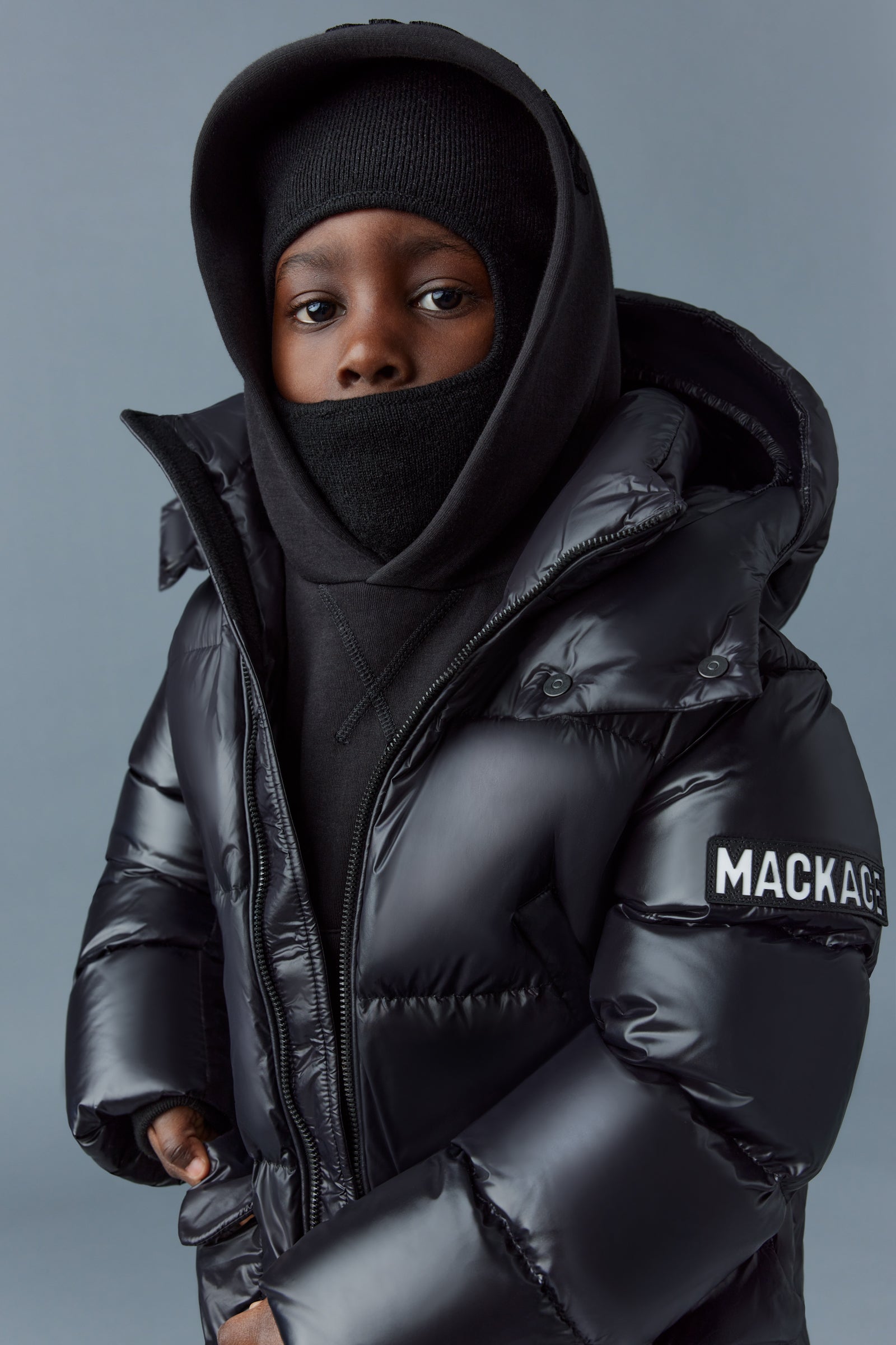 KENNIE-LUS Lustrous light Down parka with hood for Kids (8-14