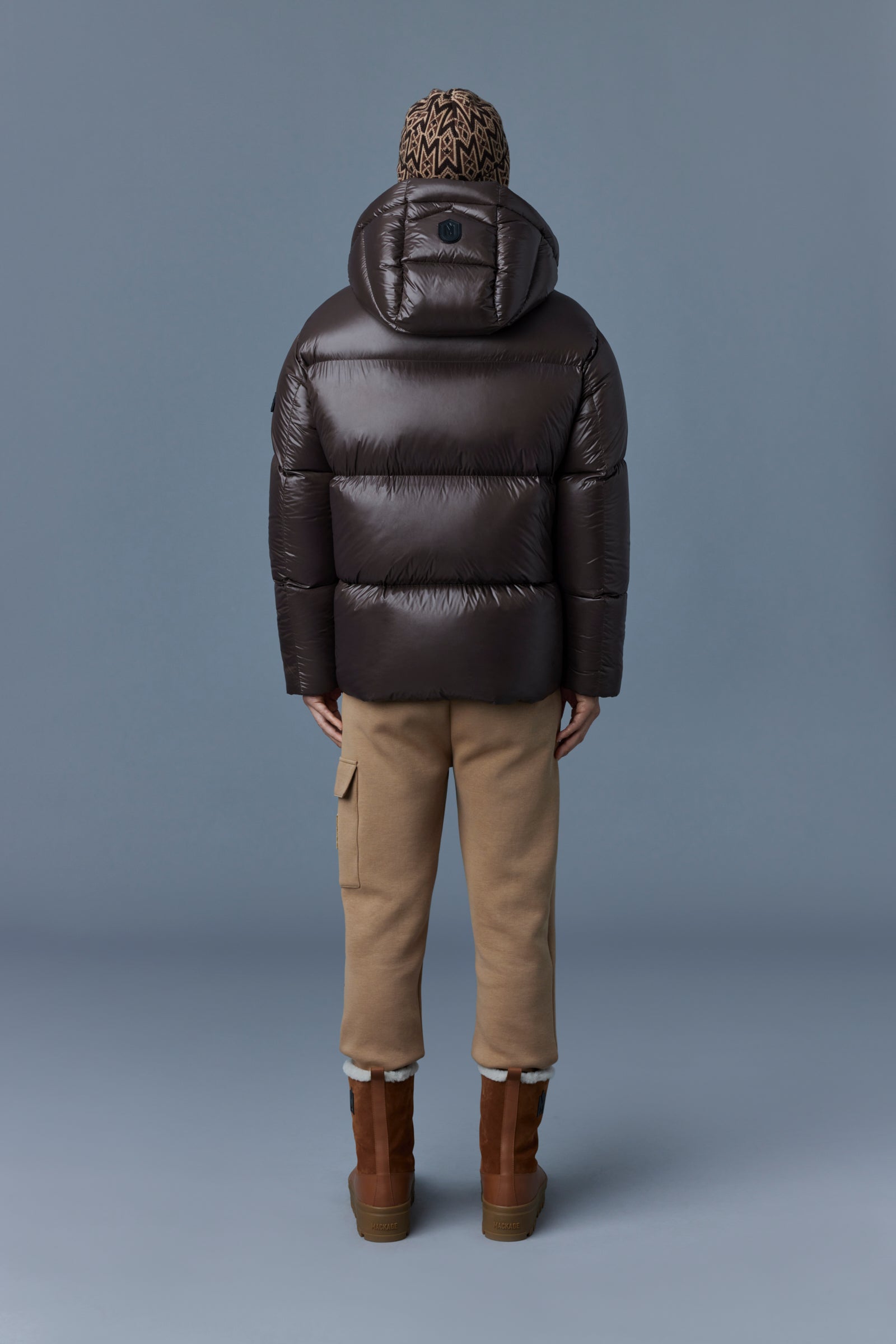 Kent, Lustrous down jacket with hood for men | Mackage® US