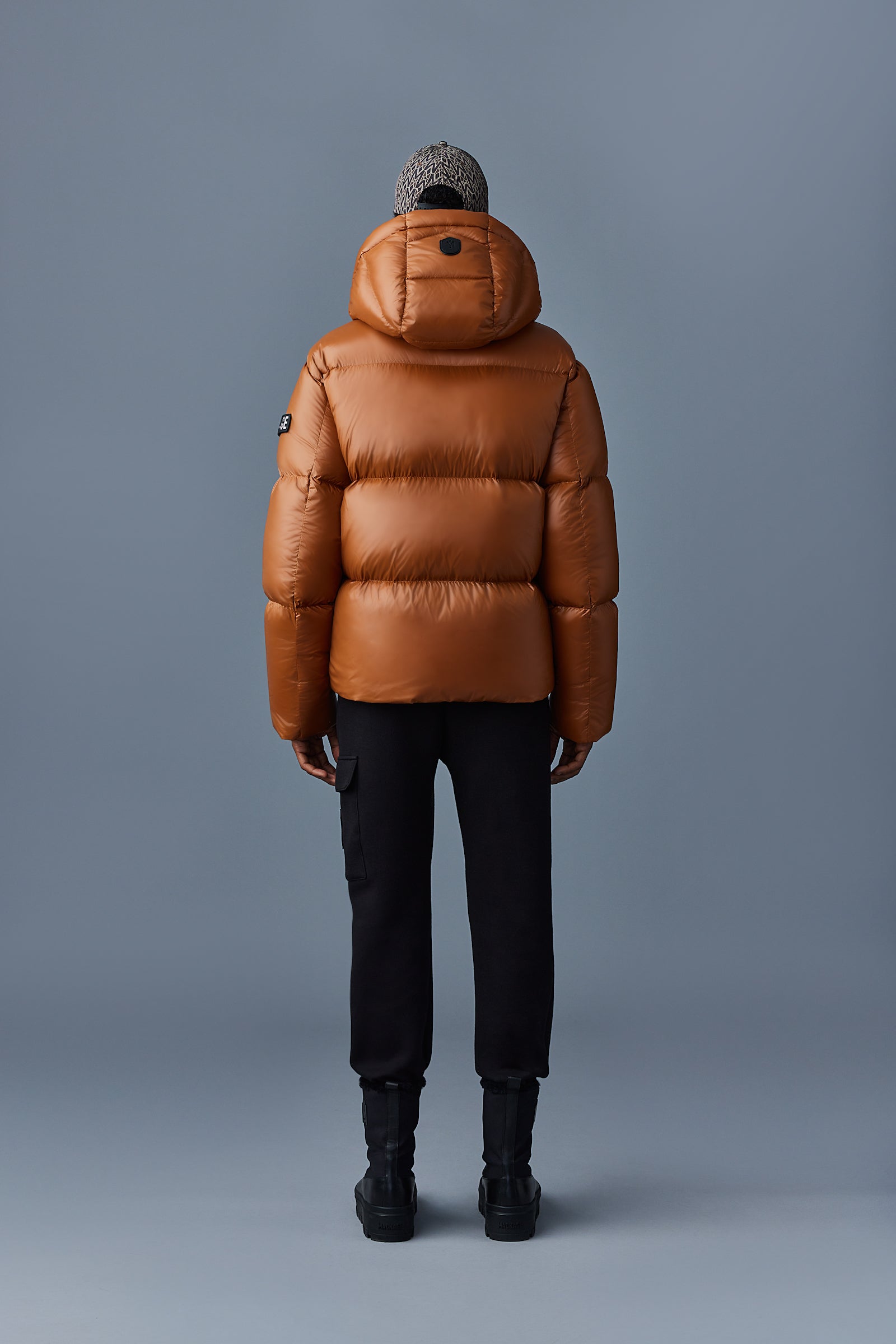 Kent, Lustrous down jacket with hood for men | Mackage® US