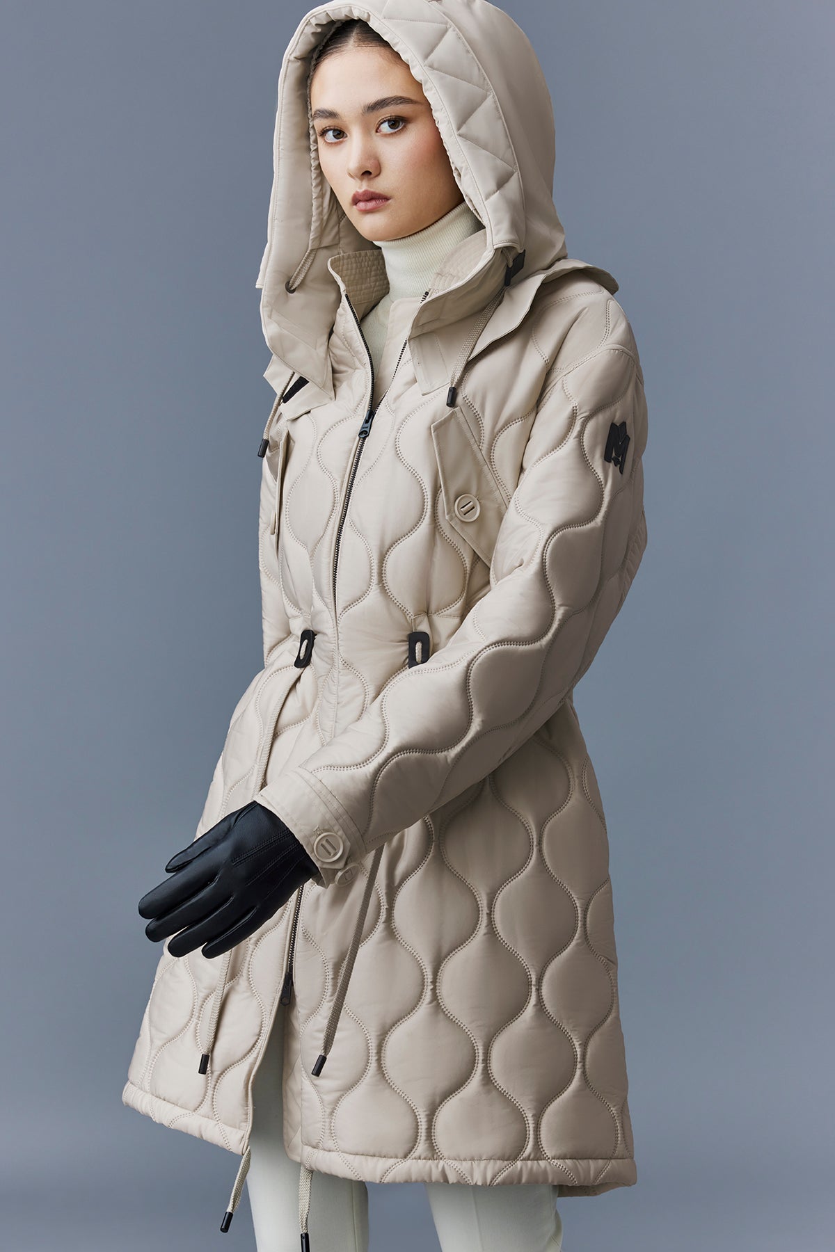 Kula, Heritage quilted long coat for ladies | Mackage® US