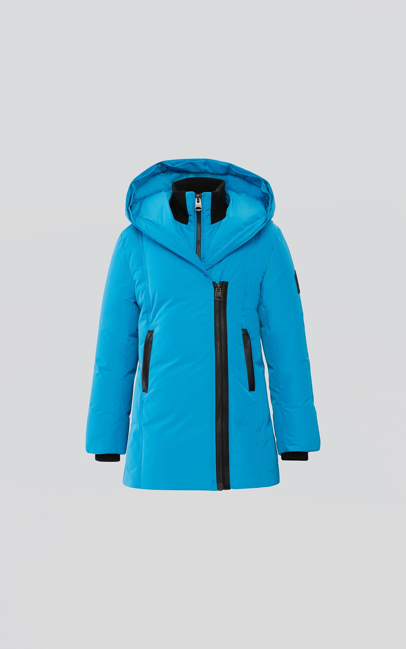 Leelee, Down coat with removable silver fox Signature