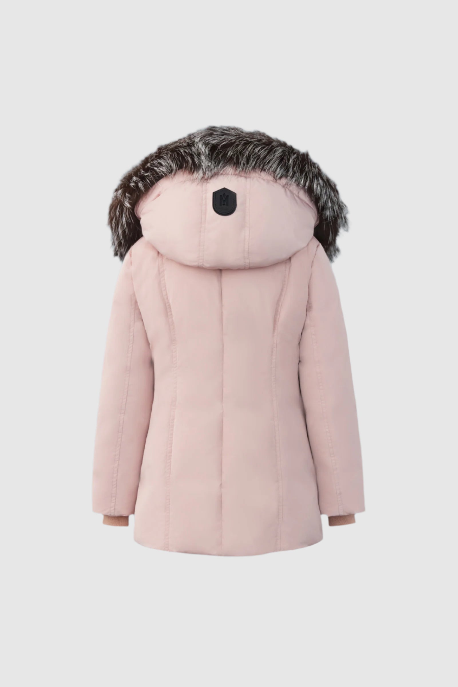 Leelee, Down coat with removable silver fox Signature