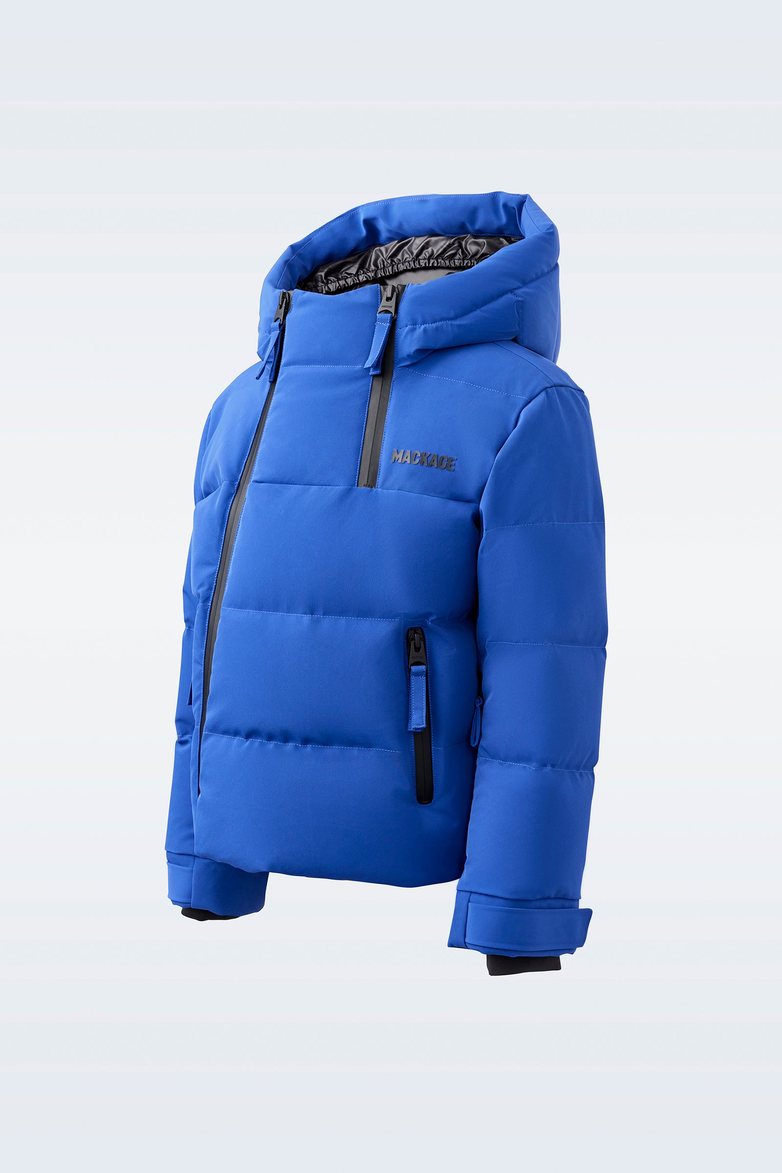 Leland, Lightweight down ski jacket with hood for kids (8-14 years