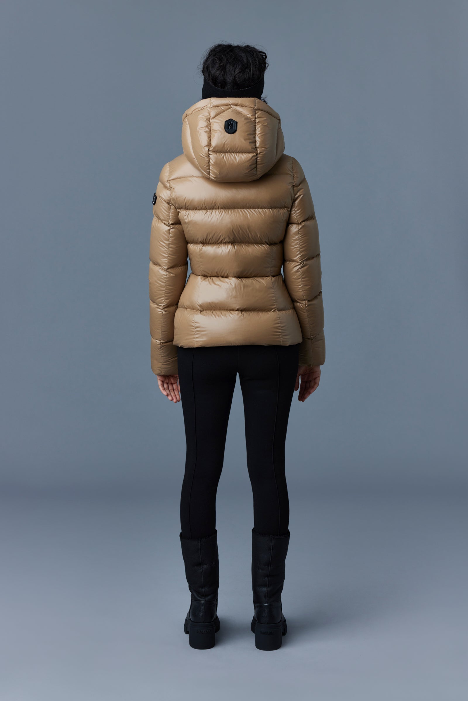 Madalyn, Lustrous light down jacket with hood for ladies | Mackage® US