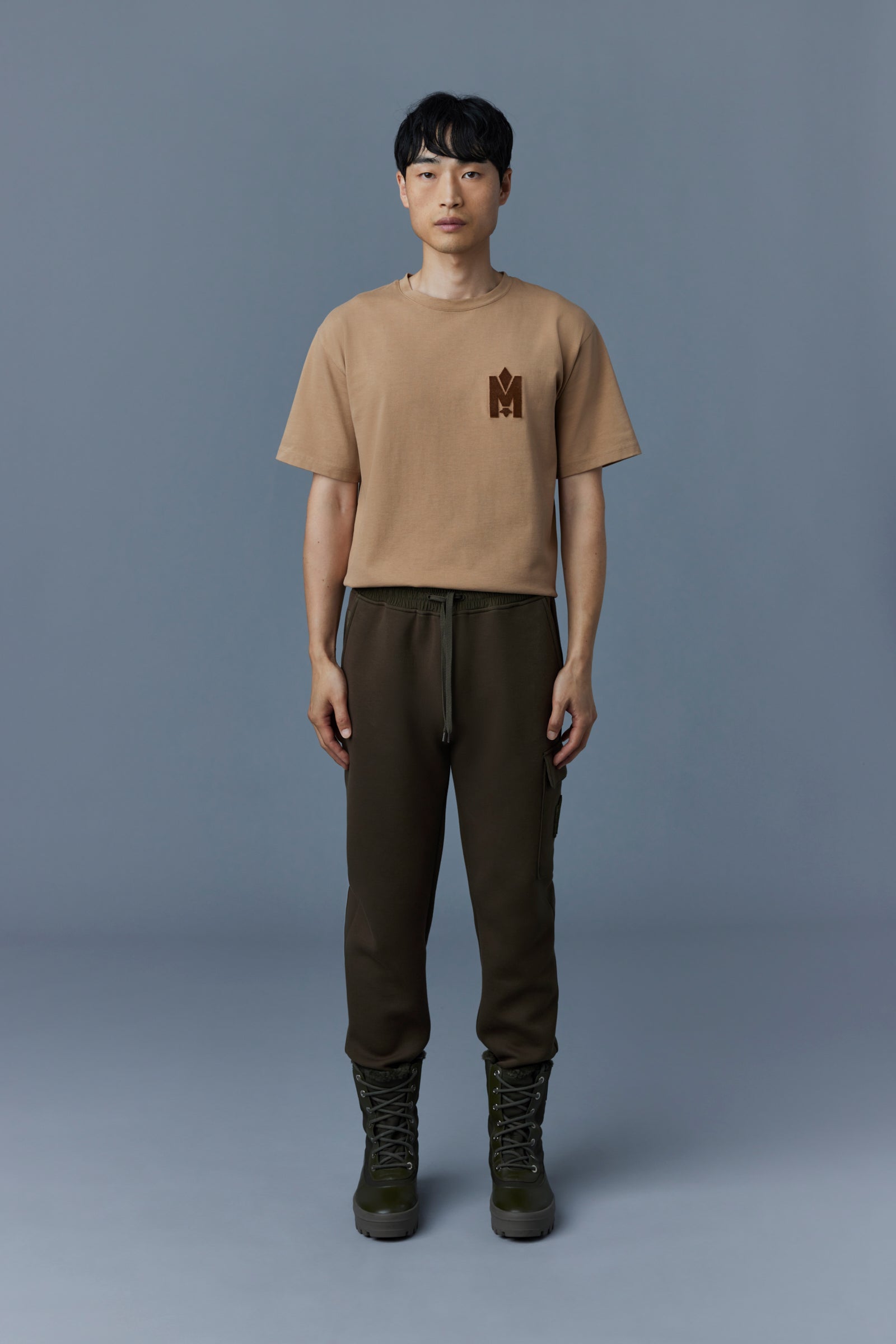 LV x YK Embroidered Faces Cargo Pants - Men - Ready-to-Wear