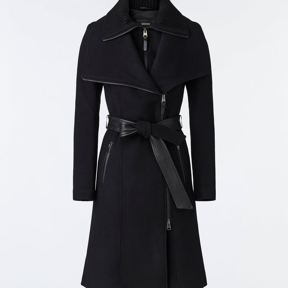 Mackage black wool coat deals