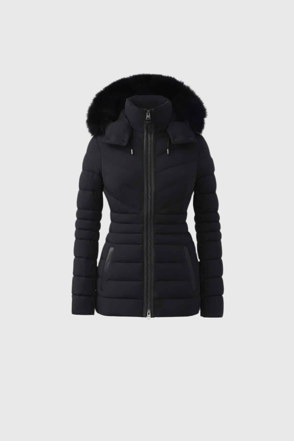 ◆MACKAGE 最新作◆Patsy-Bx Agile360 ダウンジャケット/Black◆ Patsy, Agile 360 down jacket with natural fur for ladies